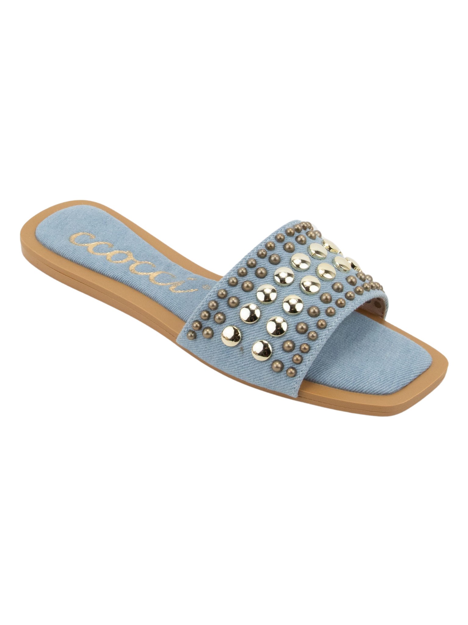 Studded Square Toe Sandal