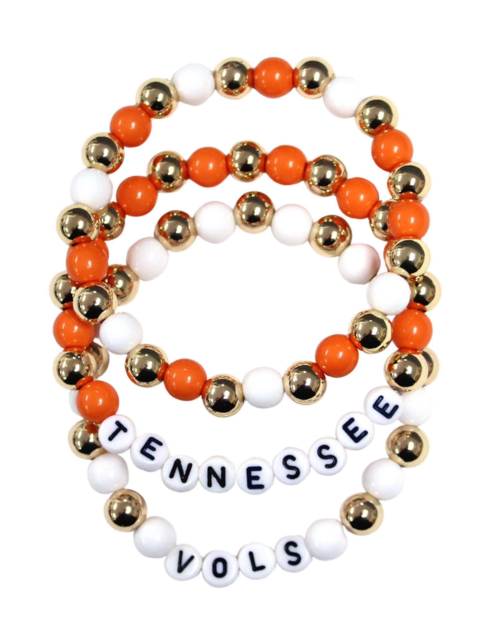 Tennessee Beaded Stack Bracelet