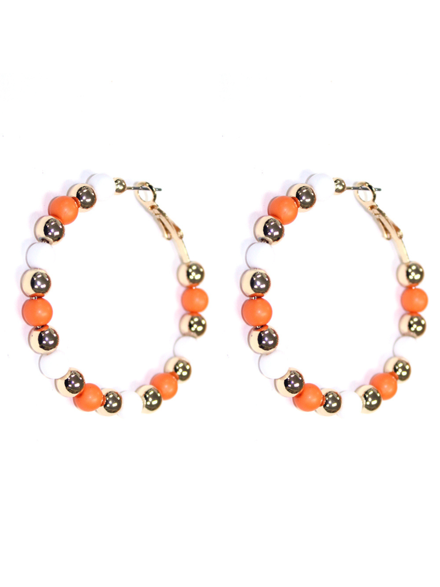 Beaded Hoop Earrings