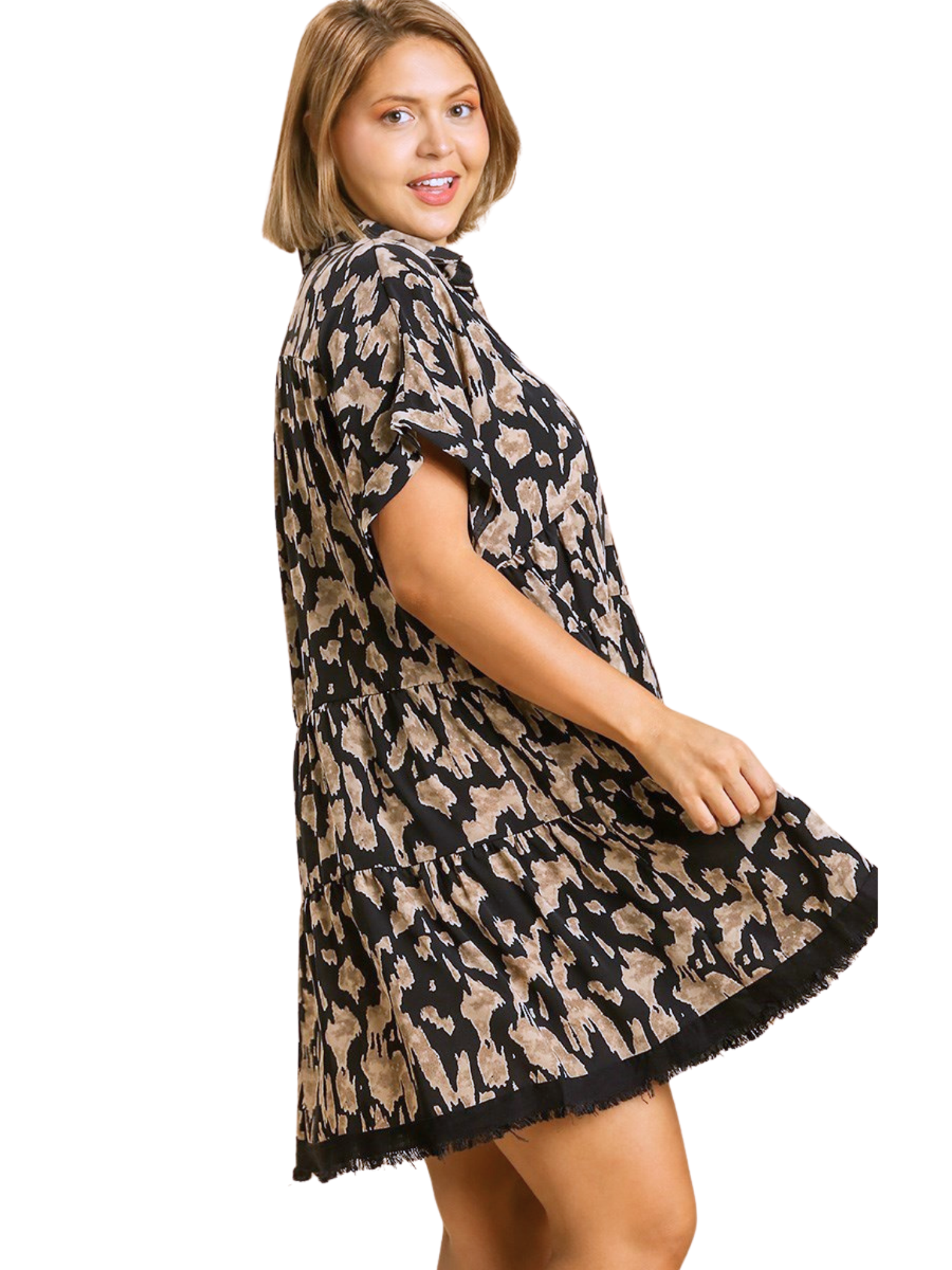 Curvy Another Place Print Dress