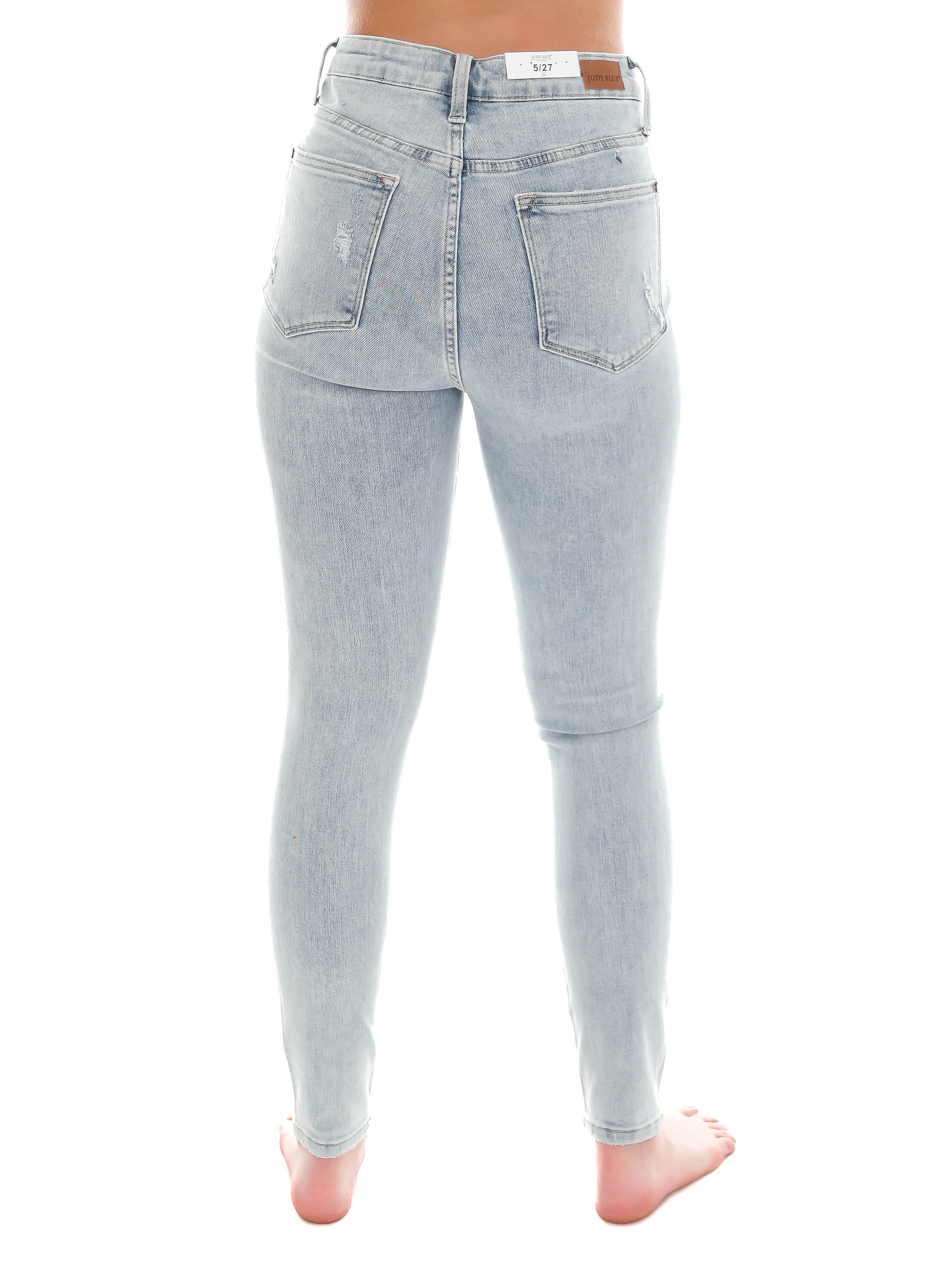 With Your Love Destroyed Tummy Control Skinny Jean