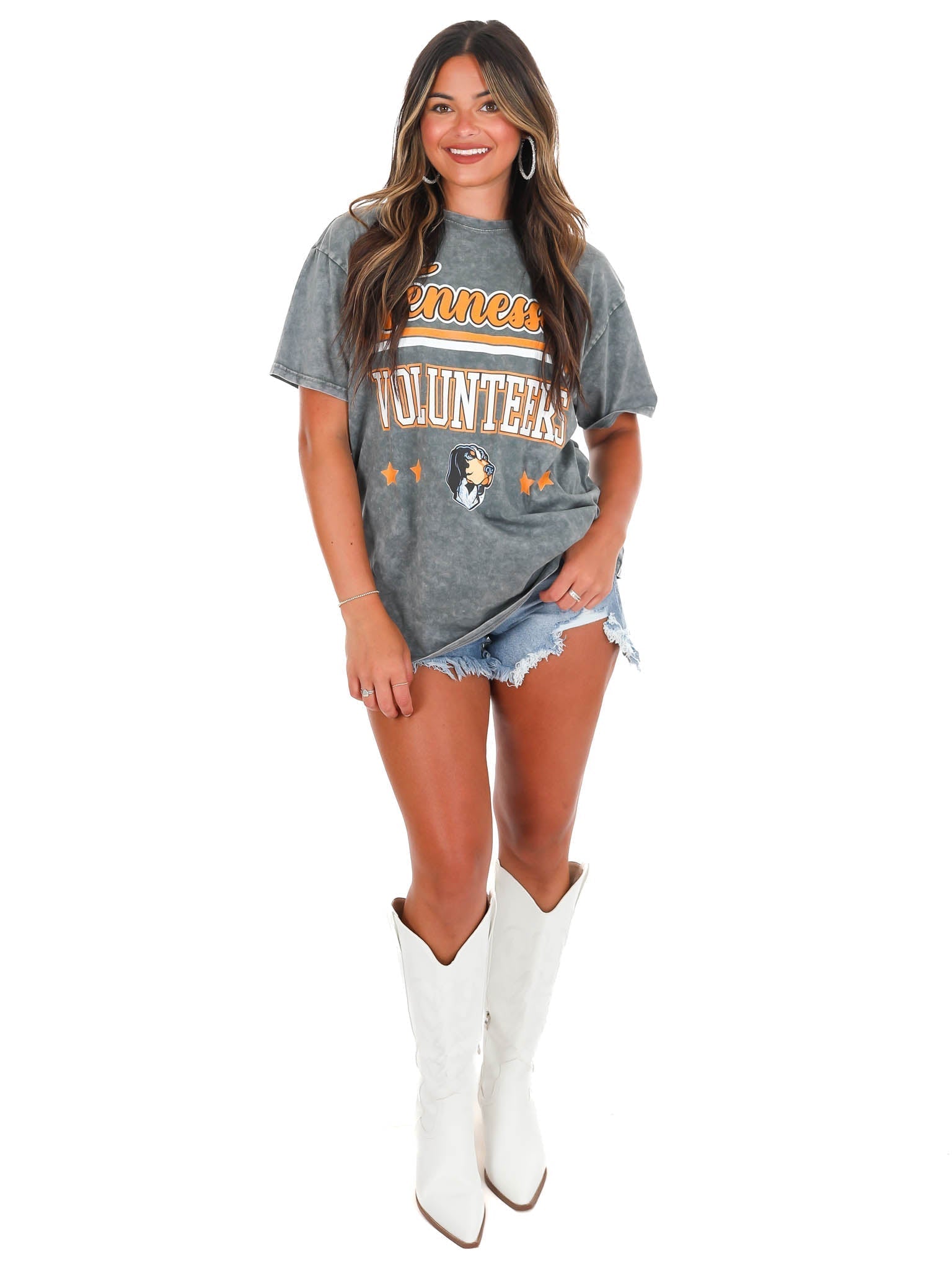 Tennessee Volunteers Here to Play Oversized Crewneck Tee