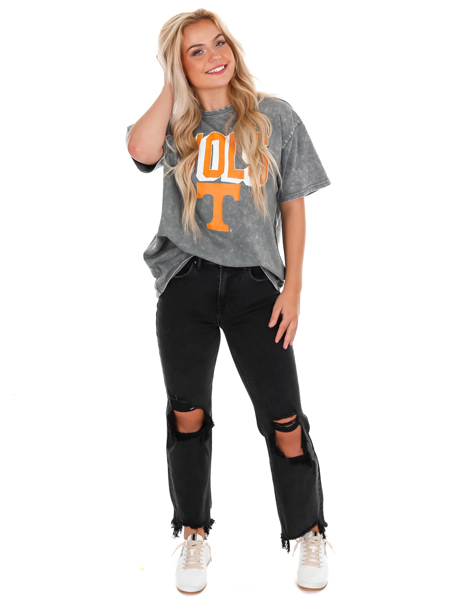 Tennessee Volunteers Solid Defense Oversized Crewneck Tee