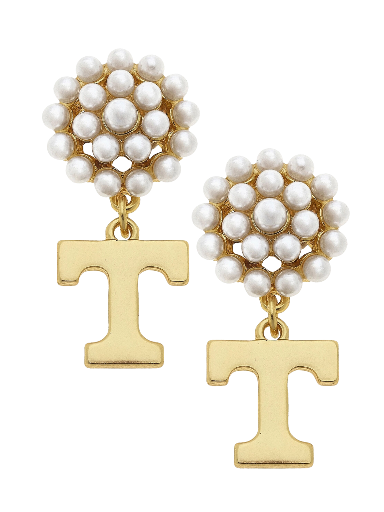 Tennessee Volunteers Pearl Cluster Earrings