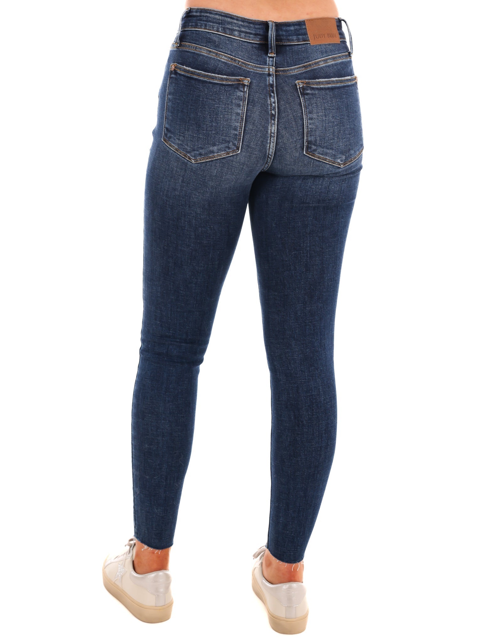 Vintage Raw Hem Skinny Jeans