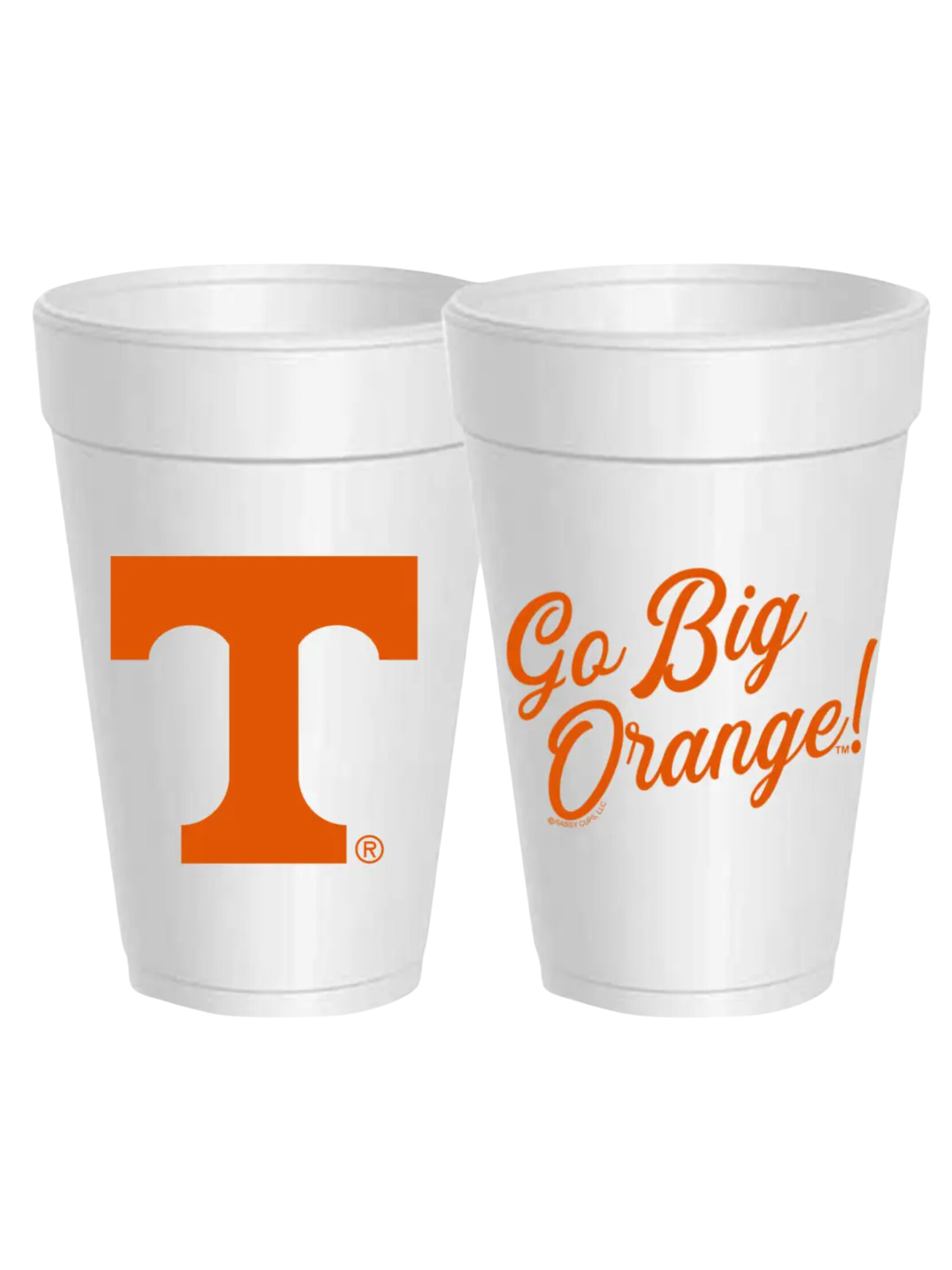 Tennessee - Go Big Orange 10 Pack Styrofoam Cups