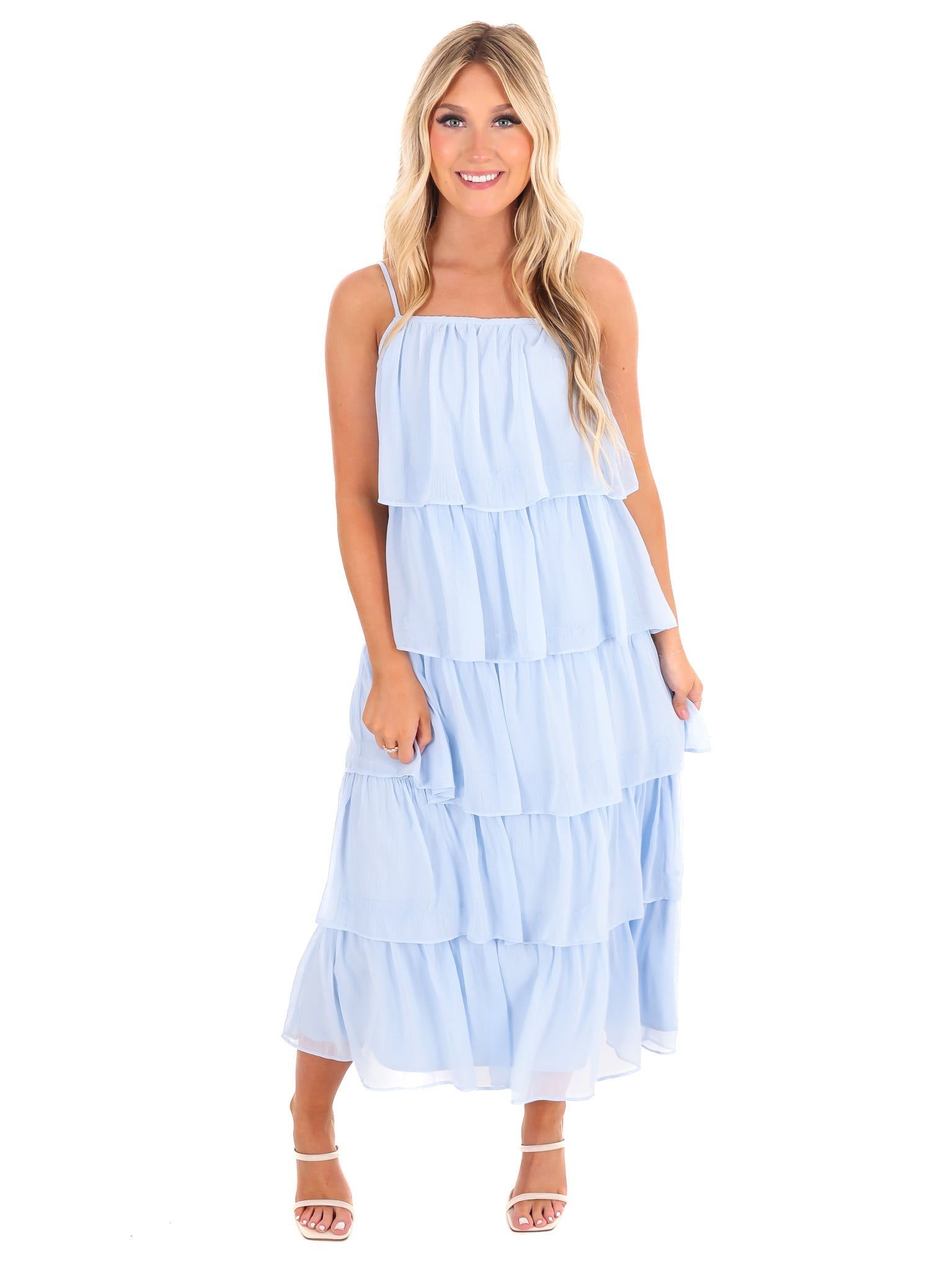 Admire You Tiered Midi Dress