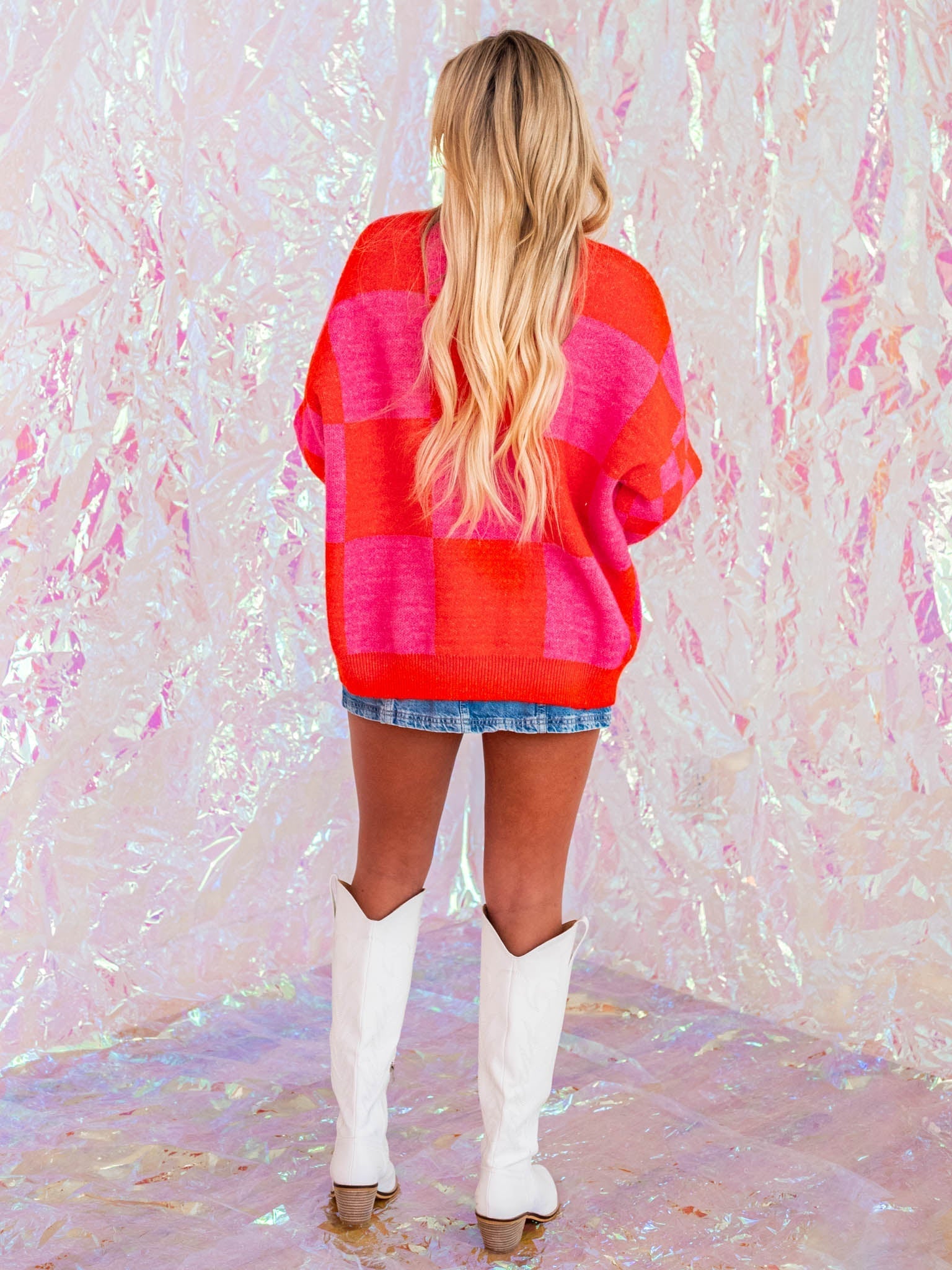 What I Am Check Cardigan