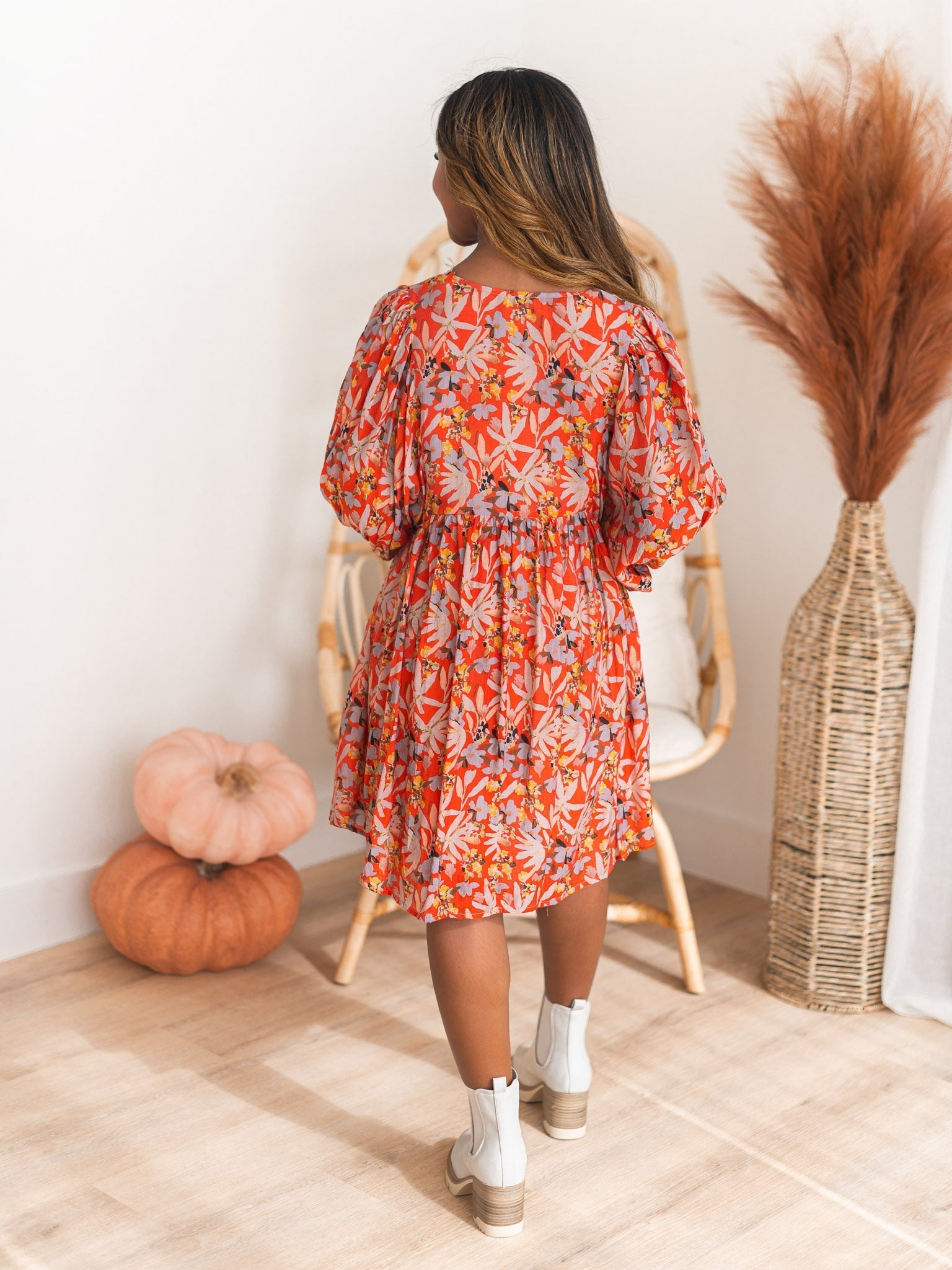 Time Will Tell Floral Mini Dress