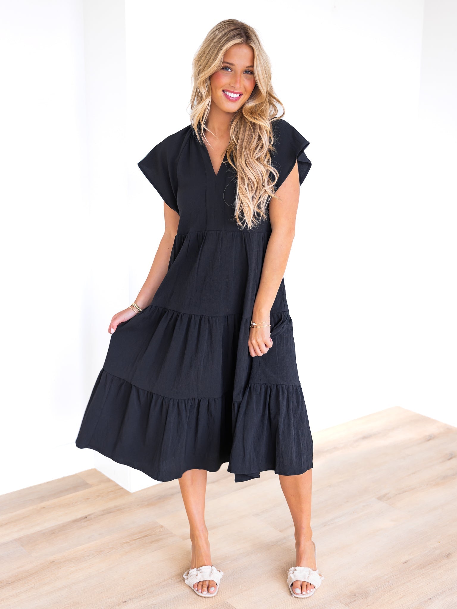 Yes Please Tiered Maxi Dress