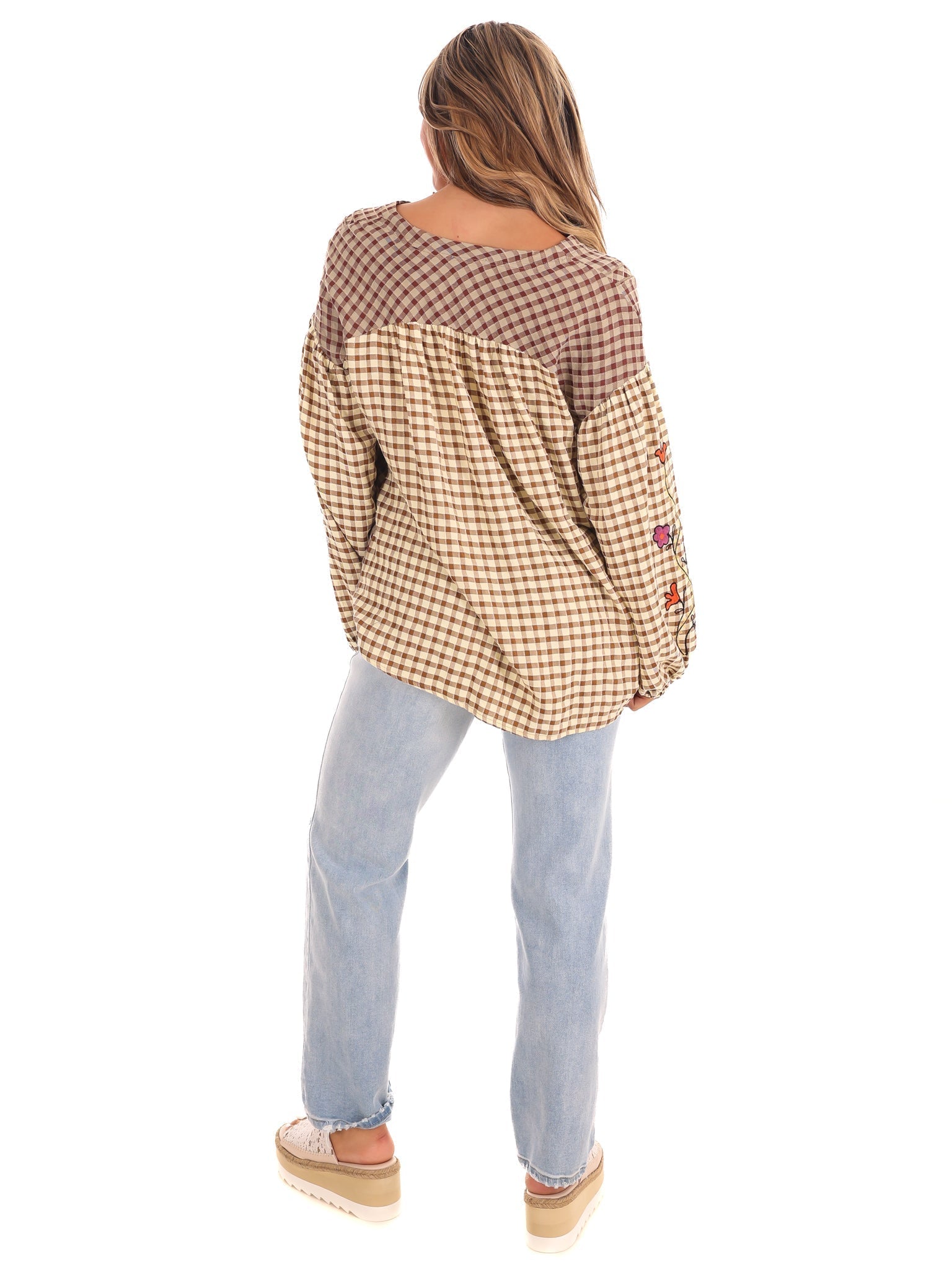 Autumn Glow Plaid Top