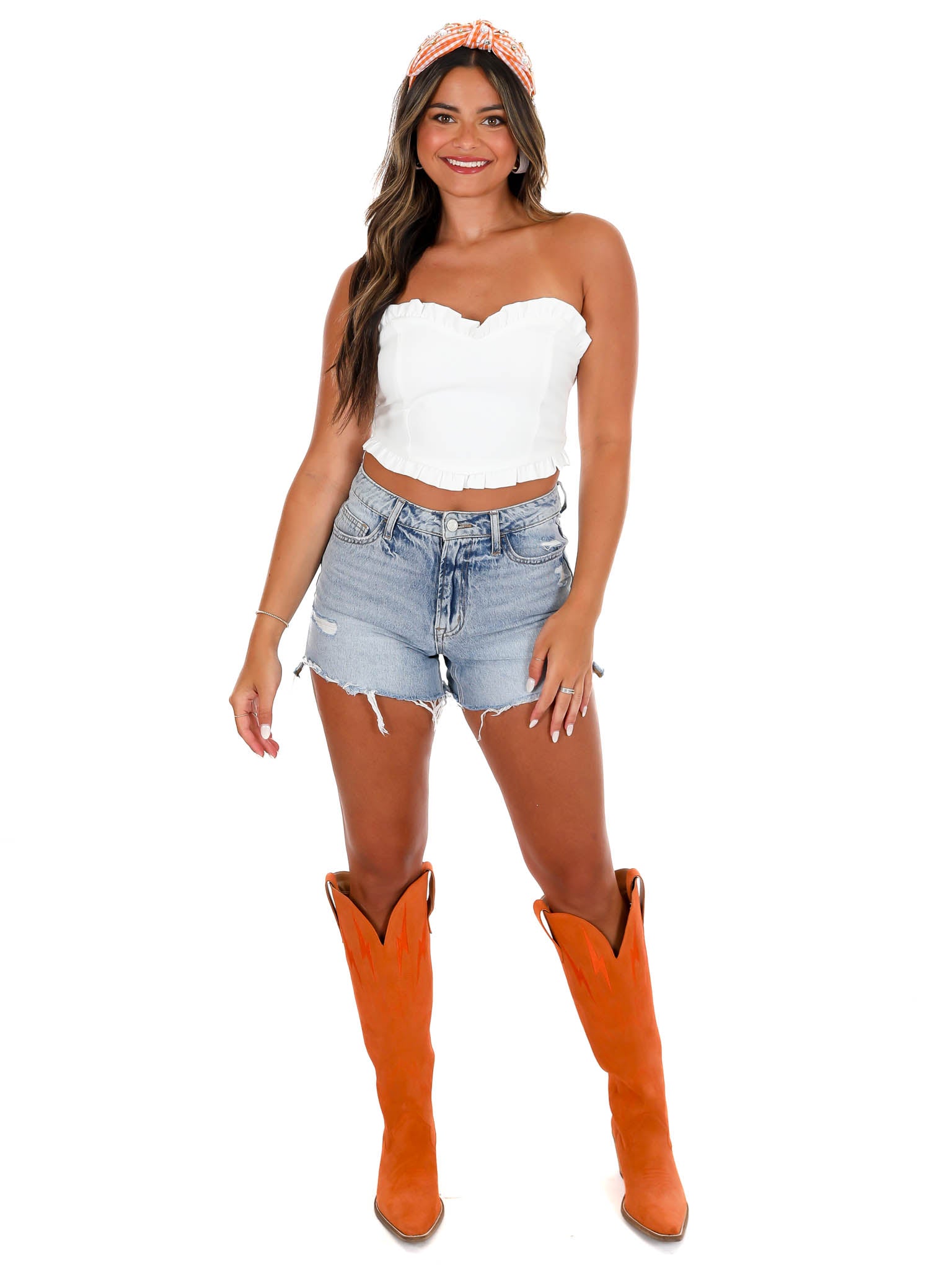 You Had Me At Football Crop Top