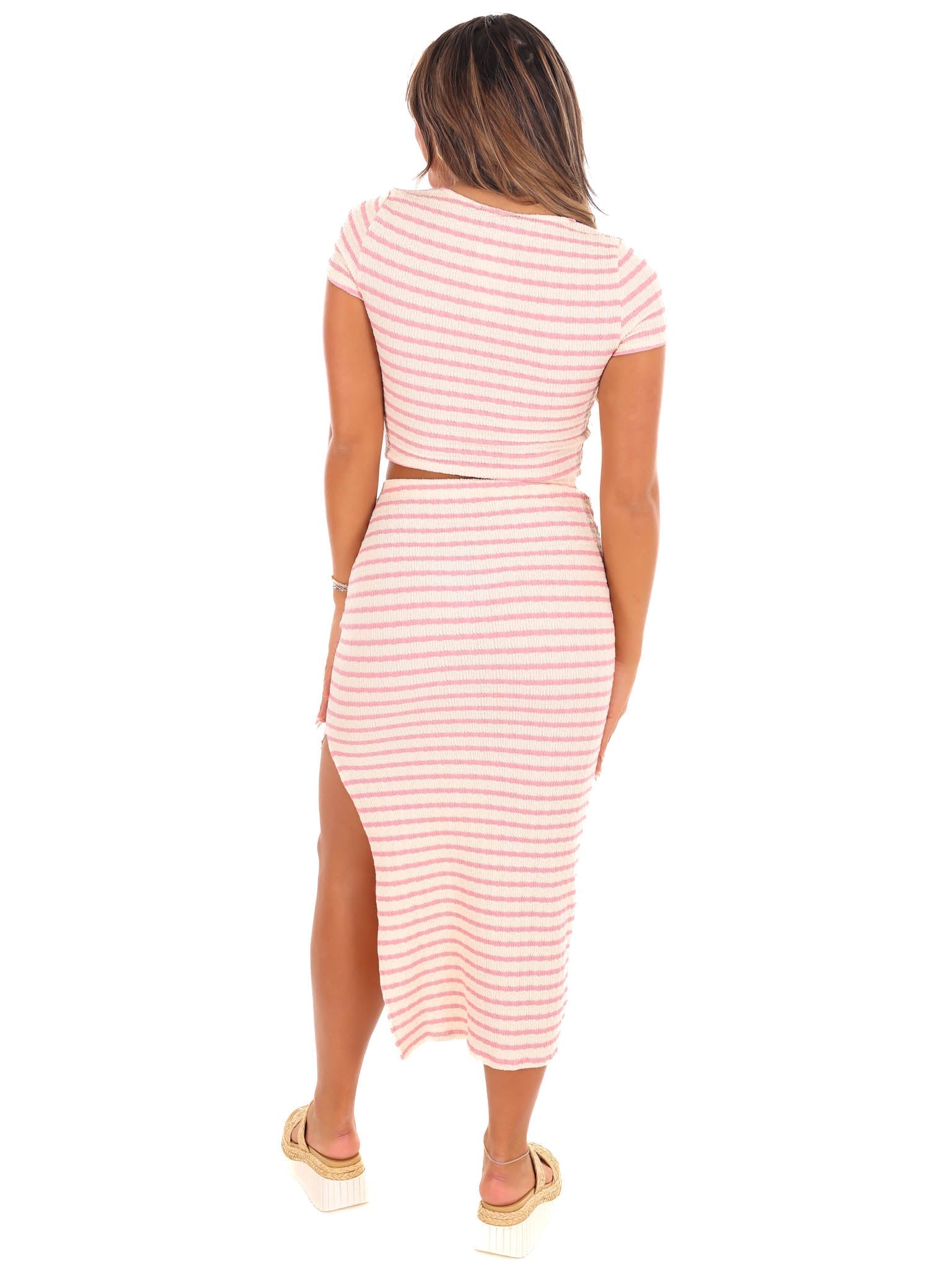 Whatever She Wants Stripe Two Piece Set