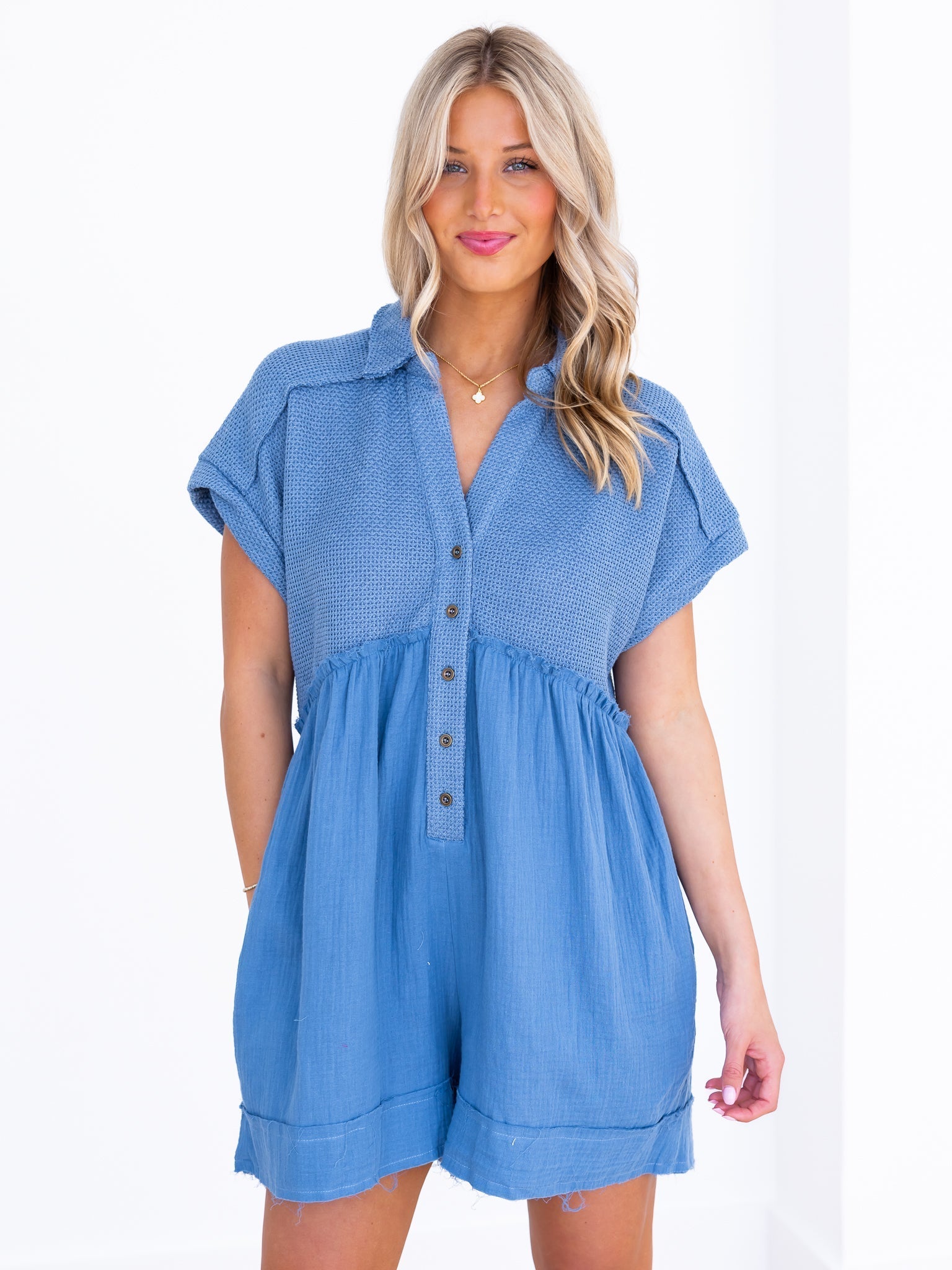 Where You Lead Contrast Romper