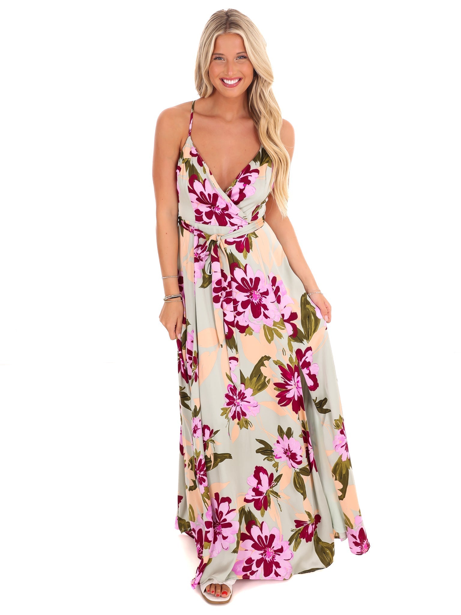 You Grow Girl Floral Maxi Dress