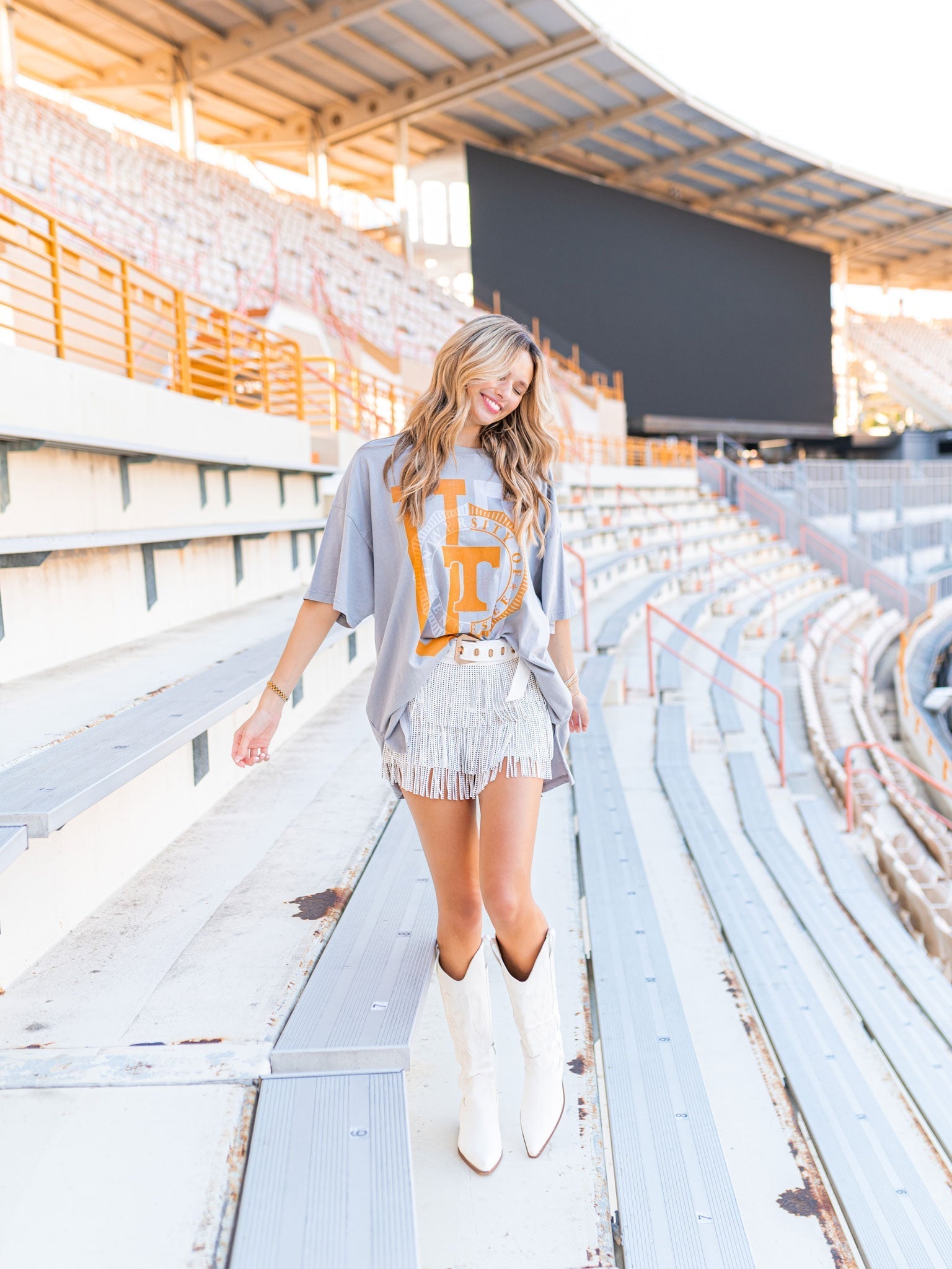Tennessee Overprint Block Oversized Tee