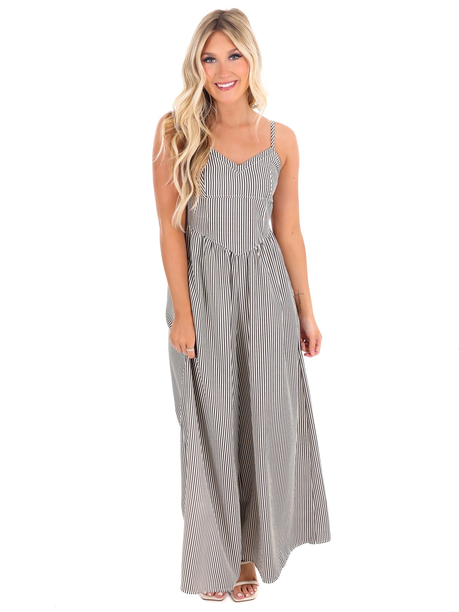 Who Says Striped Jumpsuit