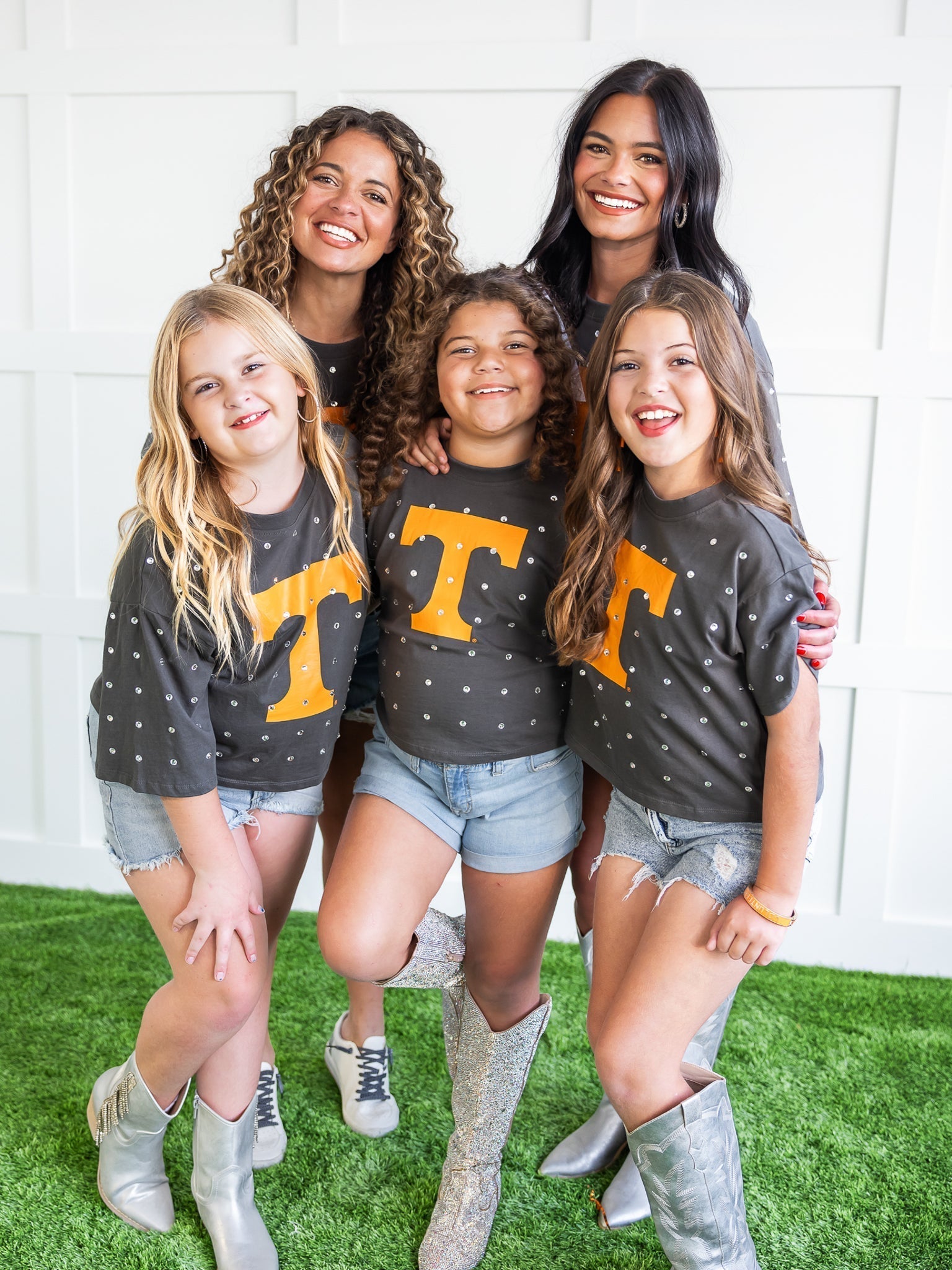 Tennessee Oversized Rhinestone Crop Top