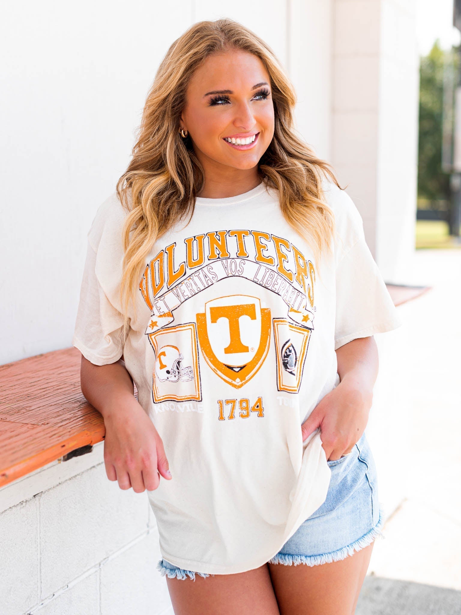 Vols Prep Patch Thrifted Tee