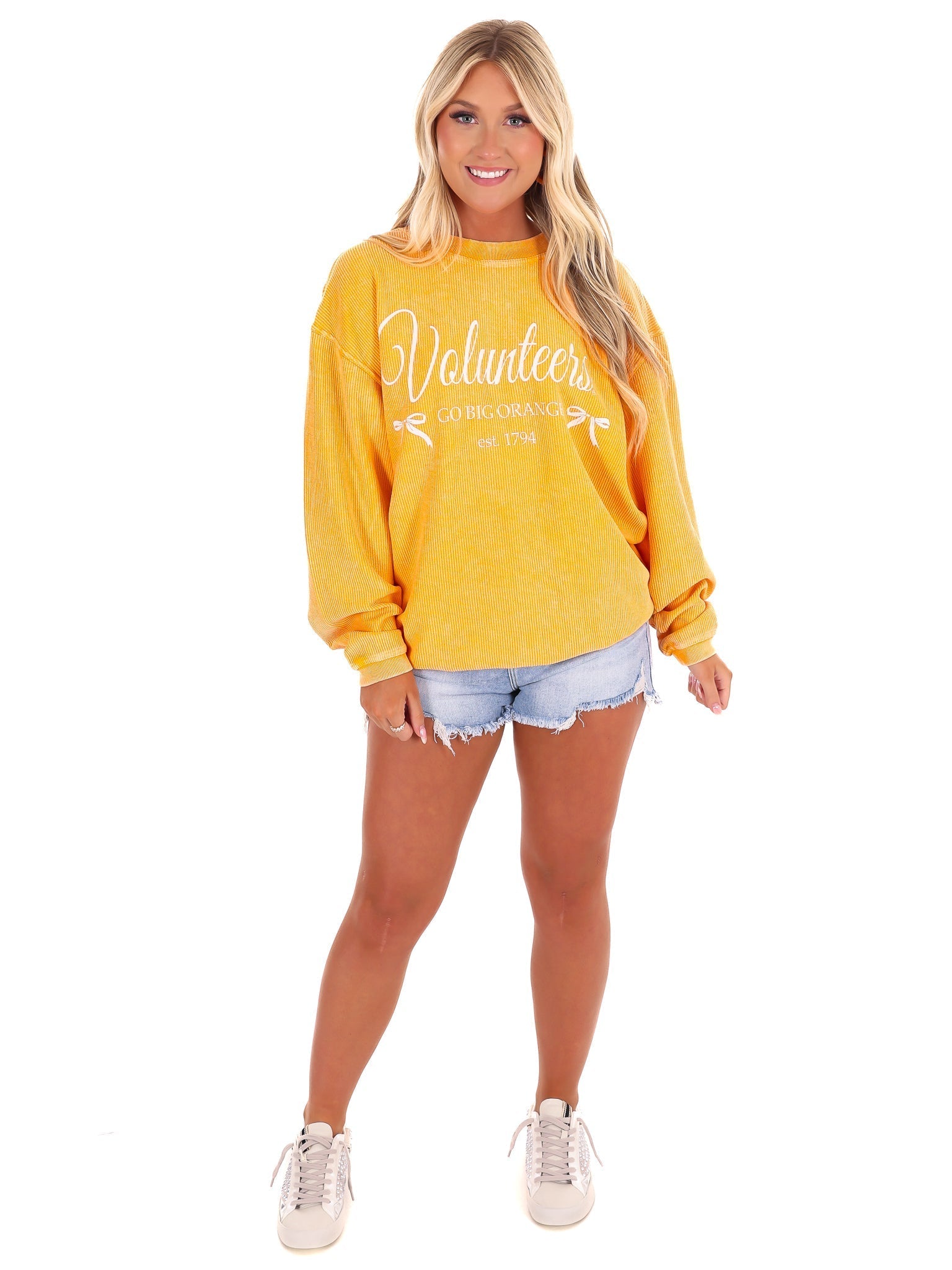 Vols Established Bows Corded Crew Sweatshirt