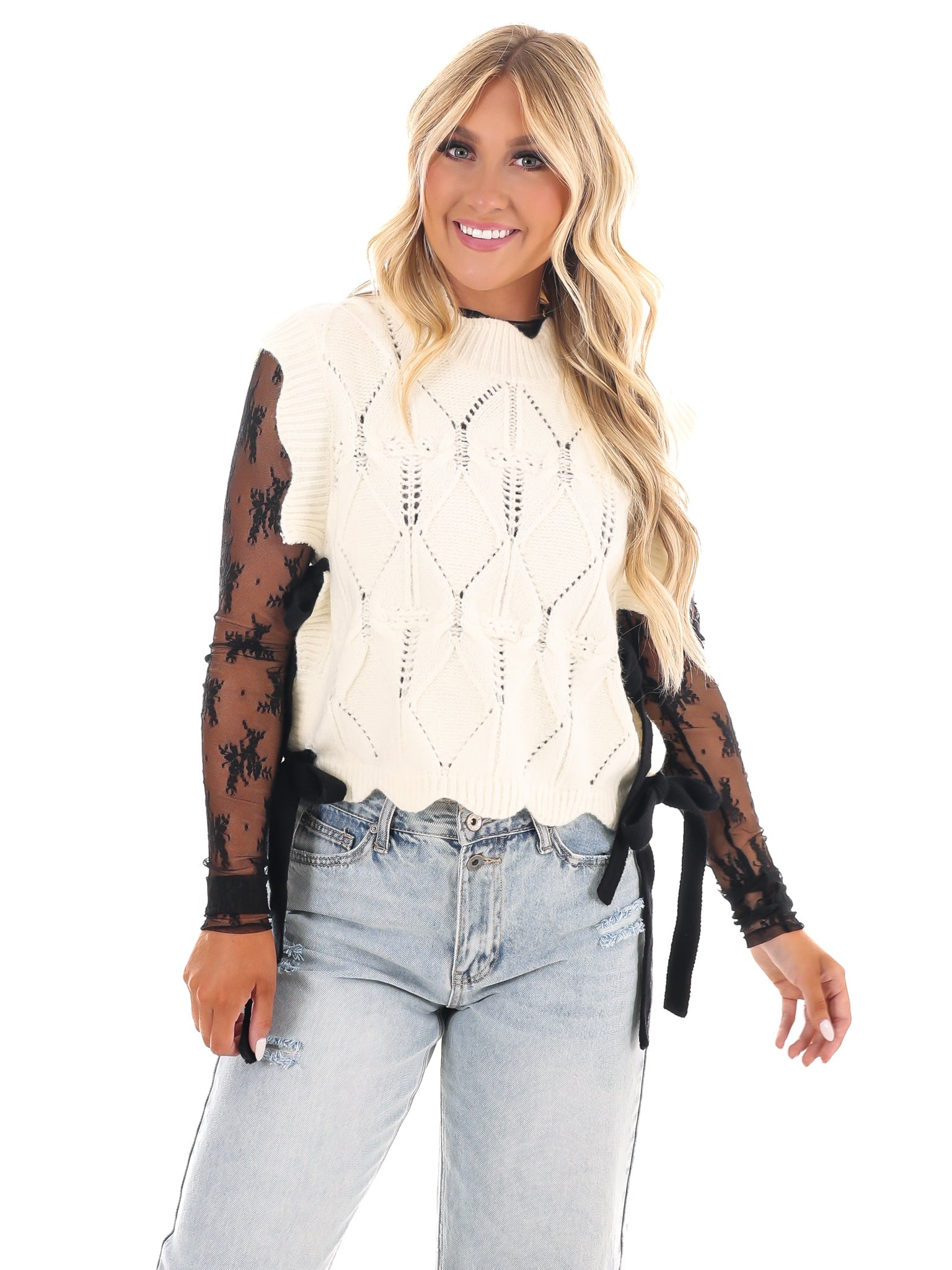 Wonderful Soul Scalloped Sweater Vest