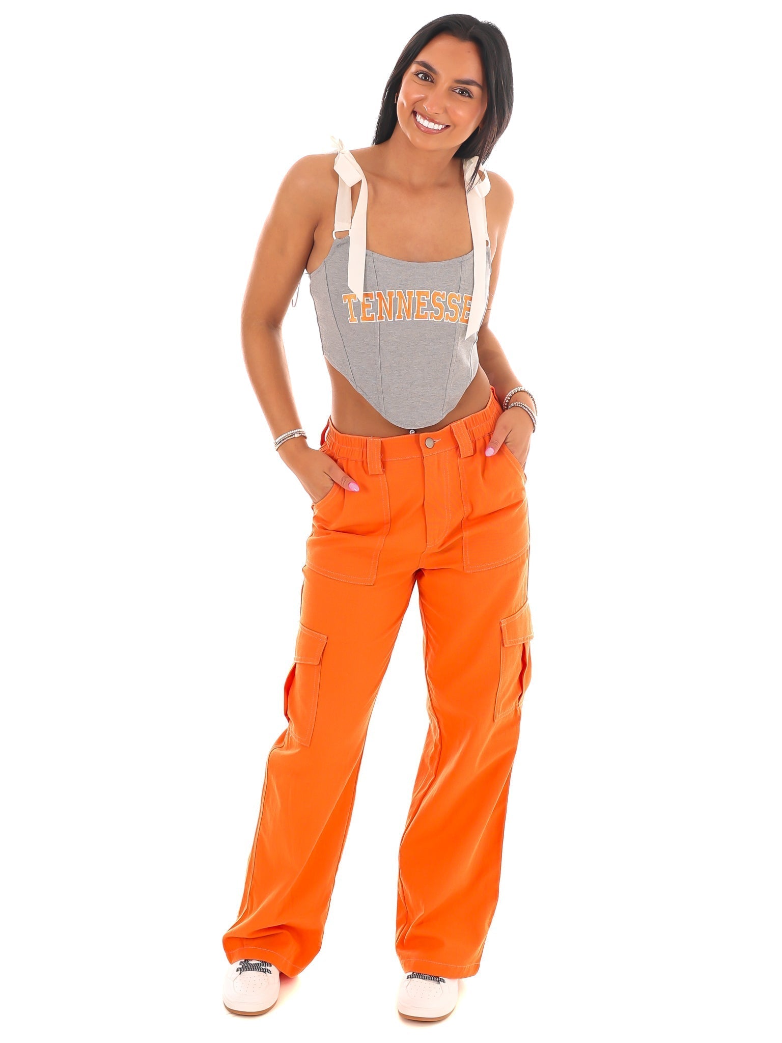 Tennessee Satin Bow Bustier Top