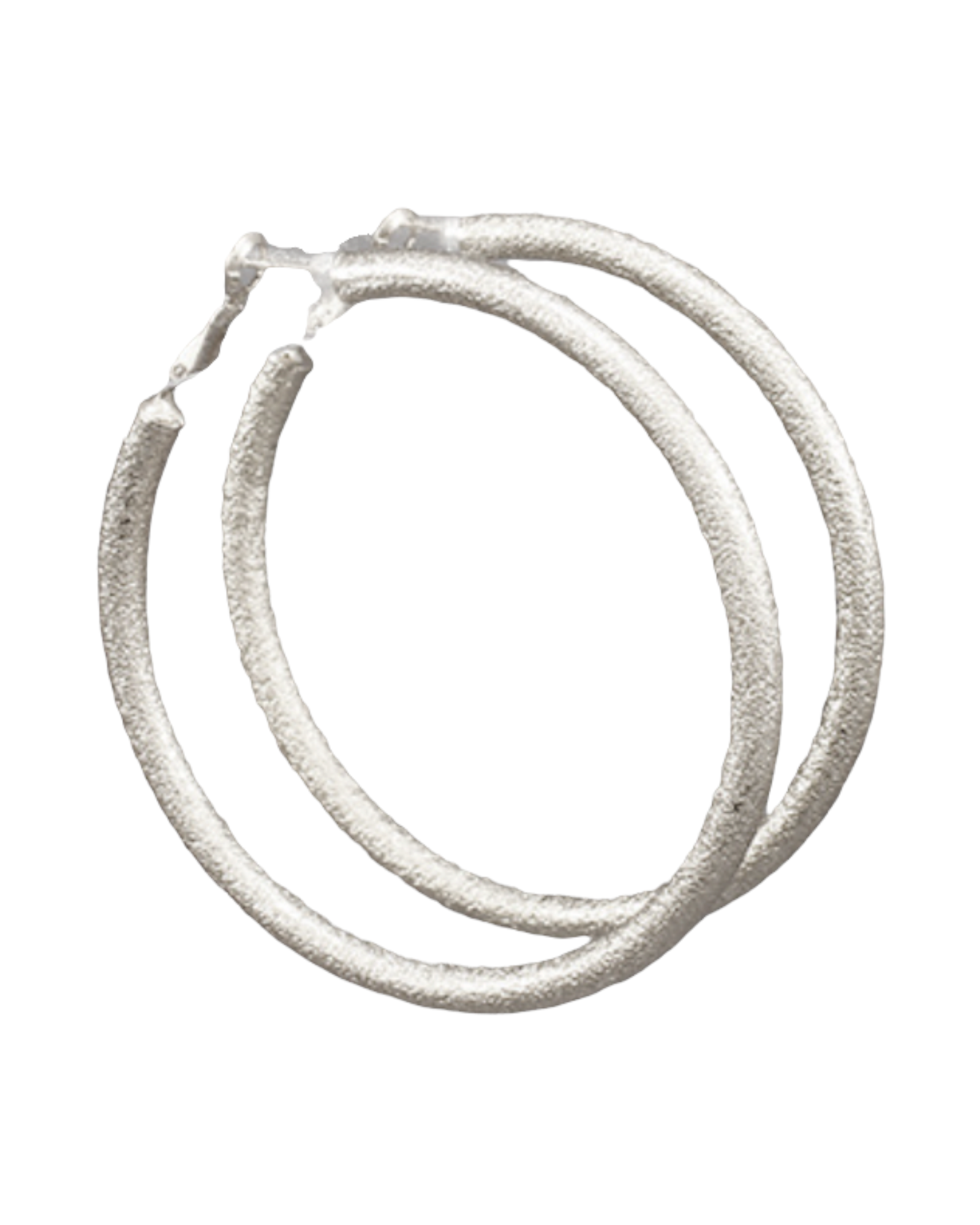 60mm Glittery Thick Hoops