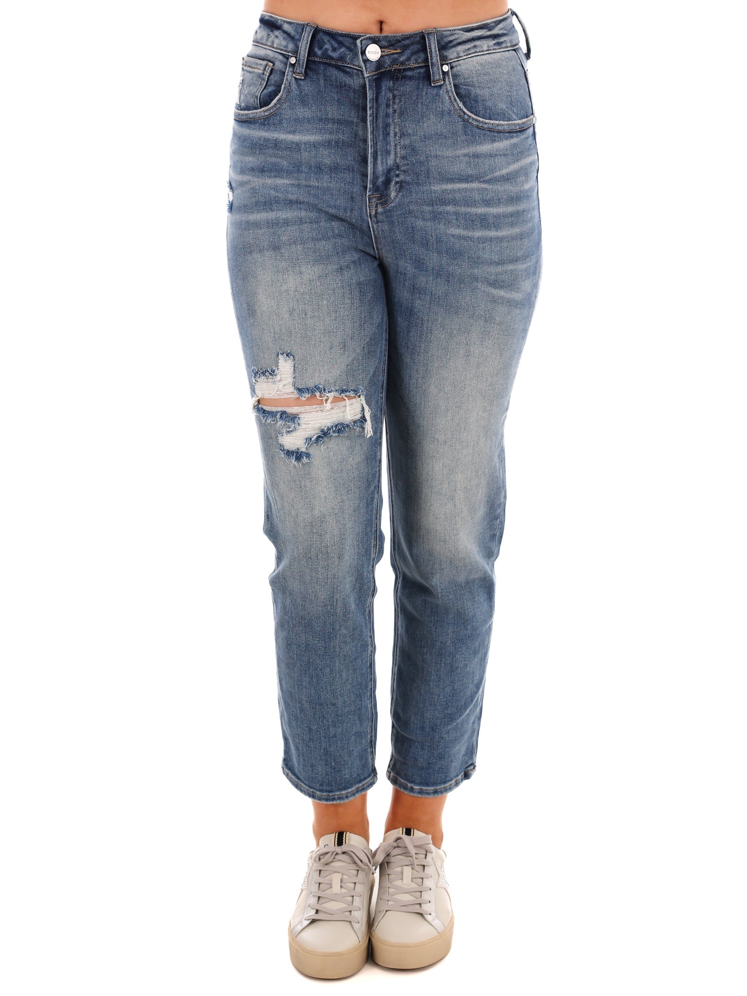 You Send Me High Waist Straight Jeans