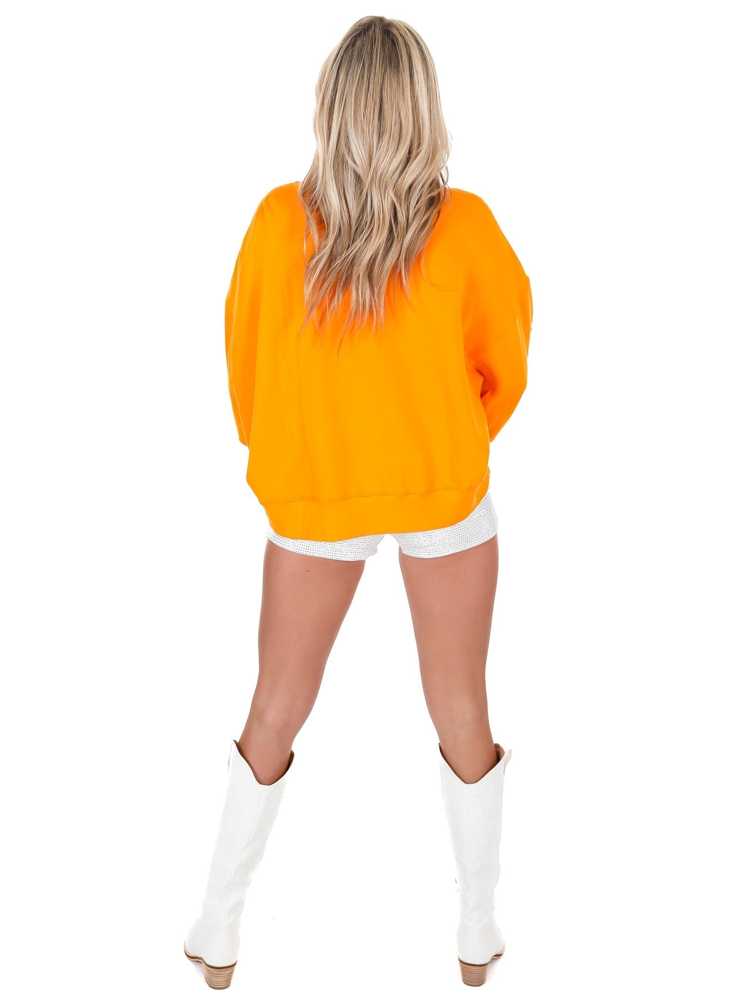 The GBO Glitter Script Balloon Pullover