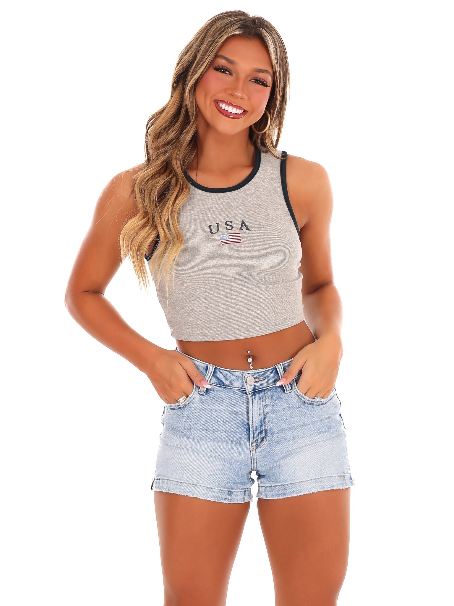 All in My Head Ribbed Crop Top