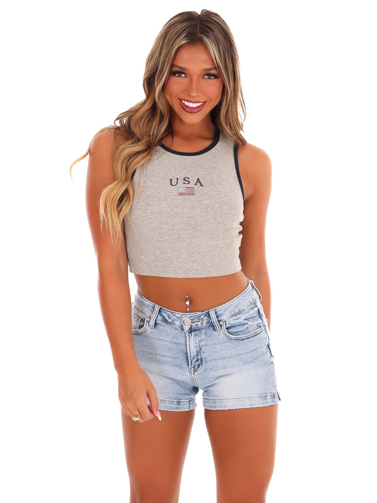 All in My Head Ribbed Crop Top