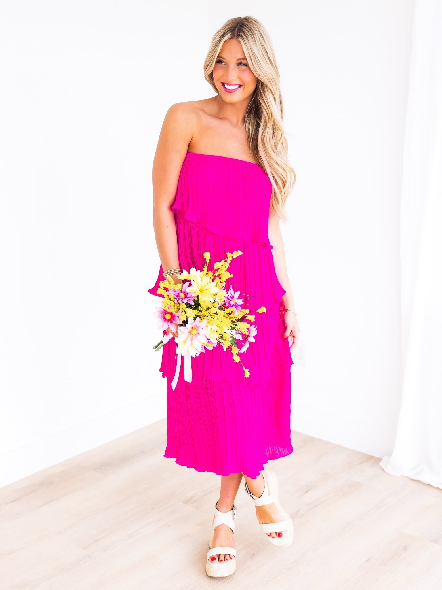 We Groovin' Layer Midi Dress