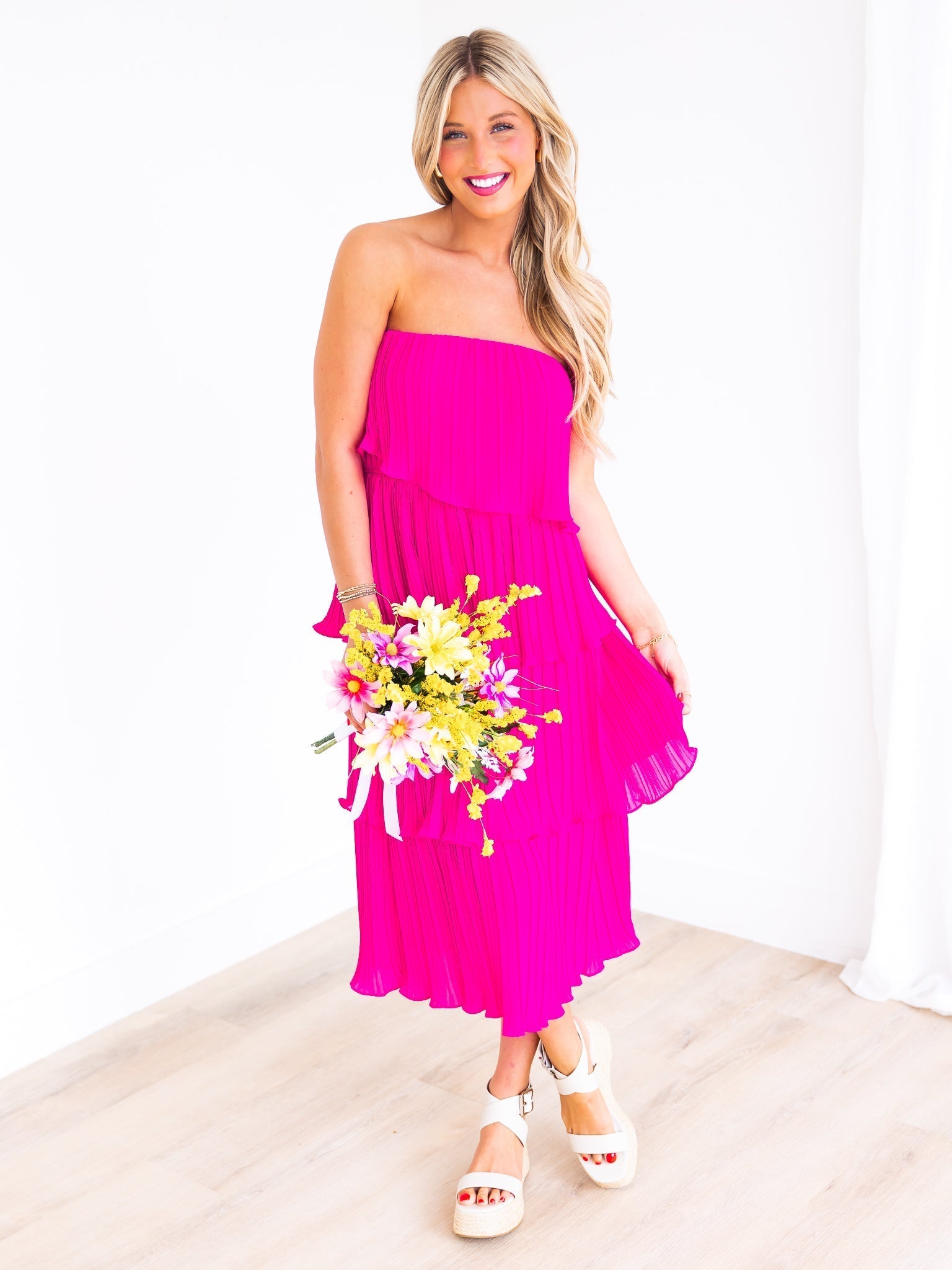 We Groovin' Layer Midi Dress