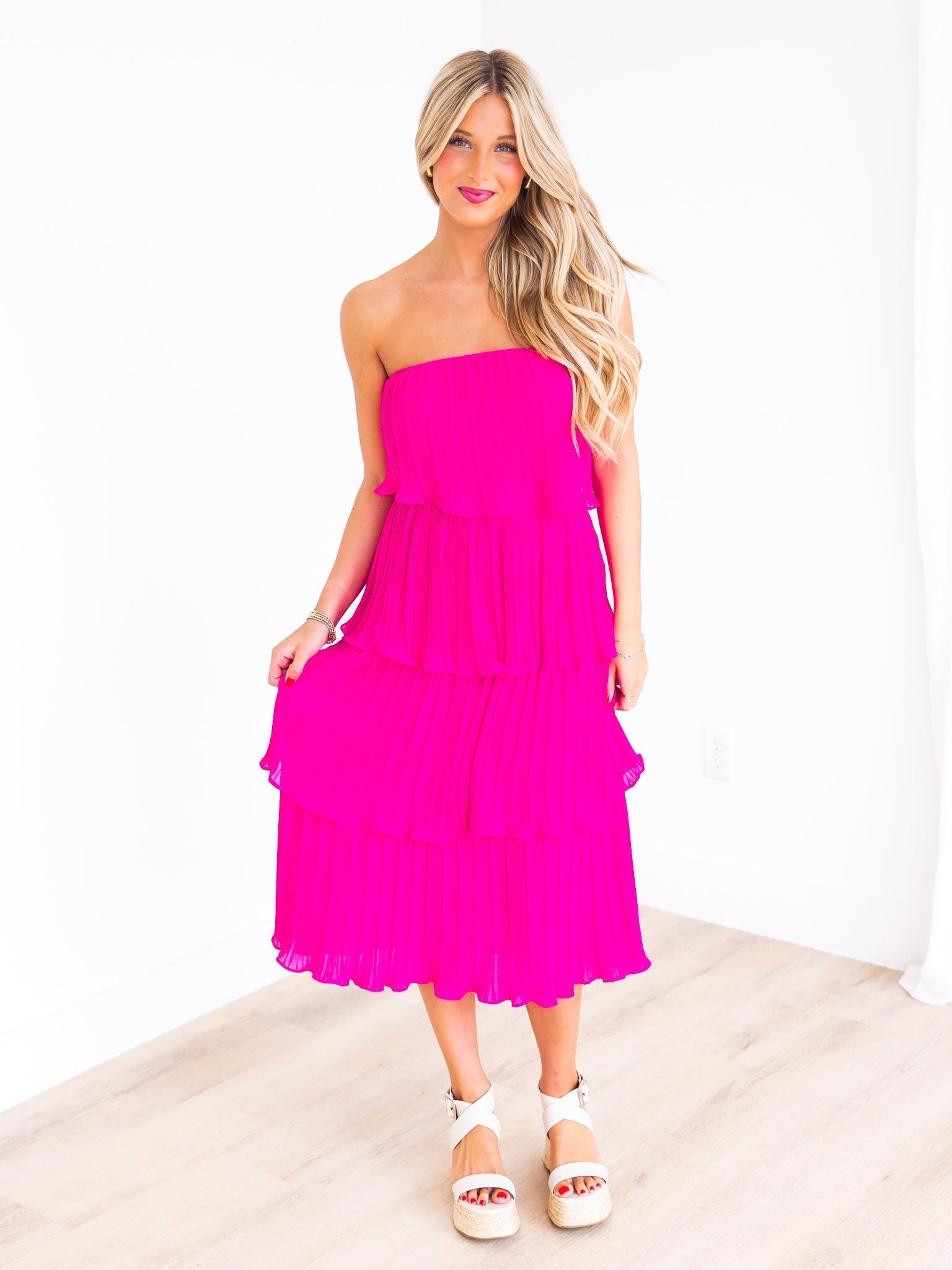 We Groovin' Layer Midi Dress