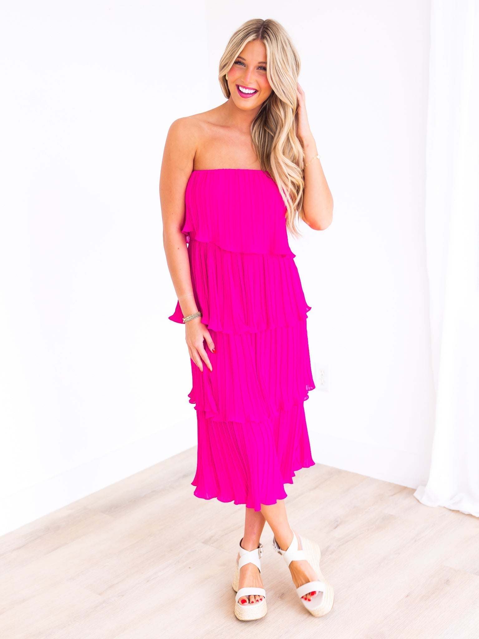 We Groovin' Layer Midi Dress