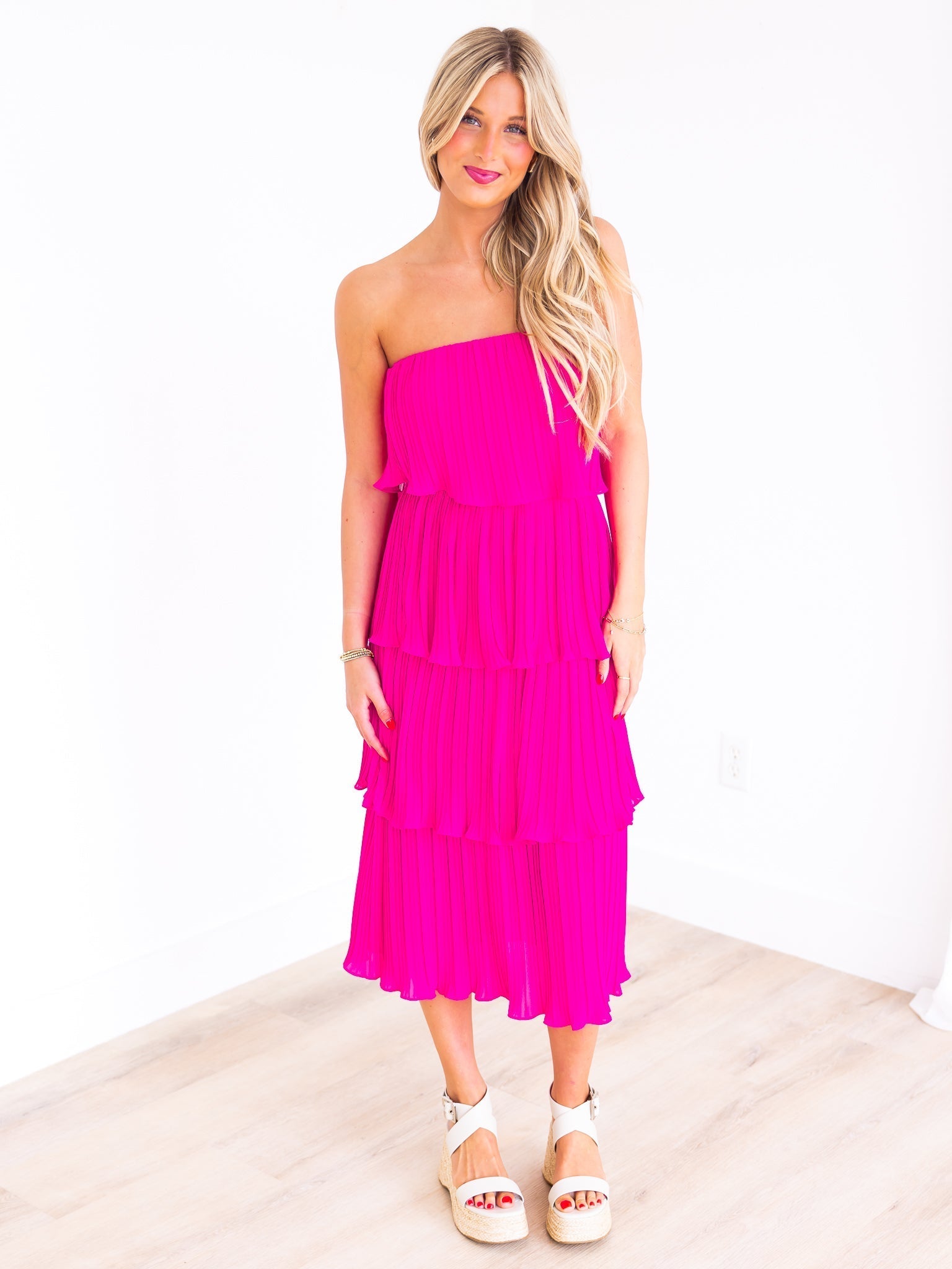 We Groovin' Layer Midi Dress