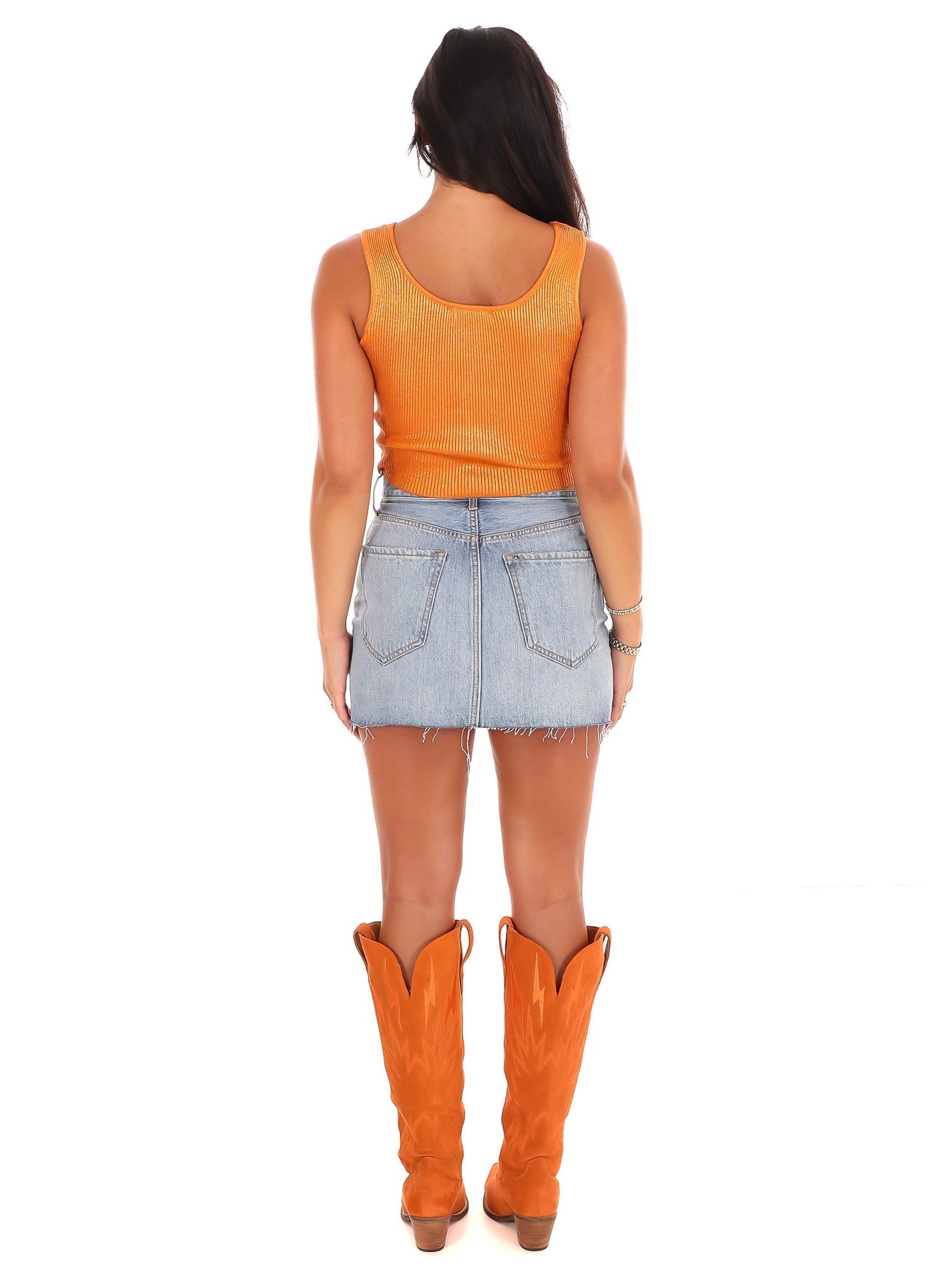 Be A Winner Metallic Sweater Top