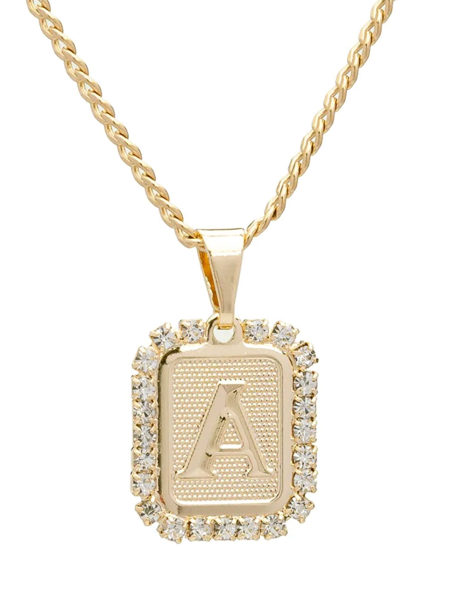 BRACHA Royal Initial Card Necklace