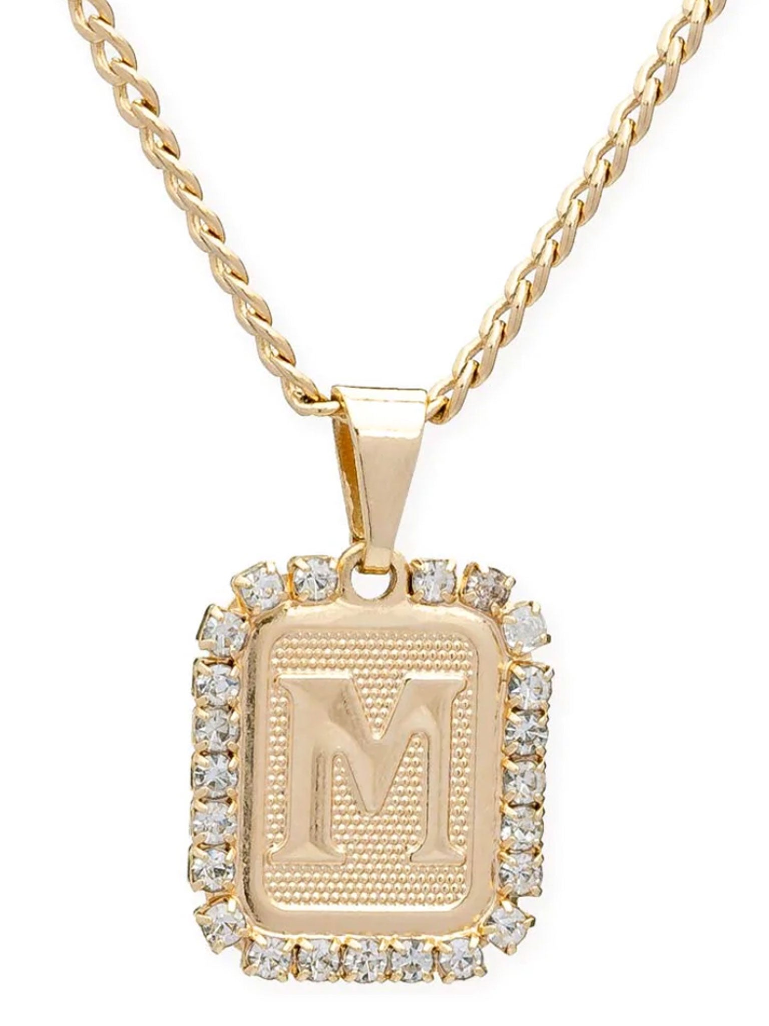 BRACHA Royal Initial Card Necklace