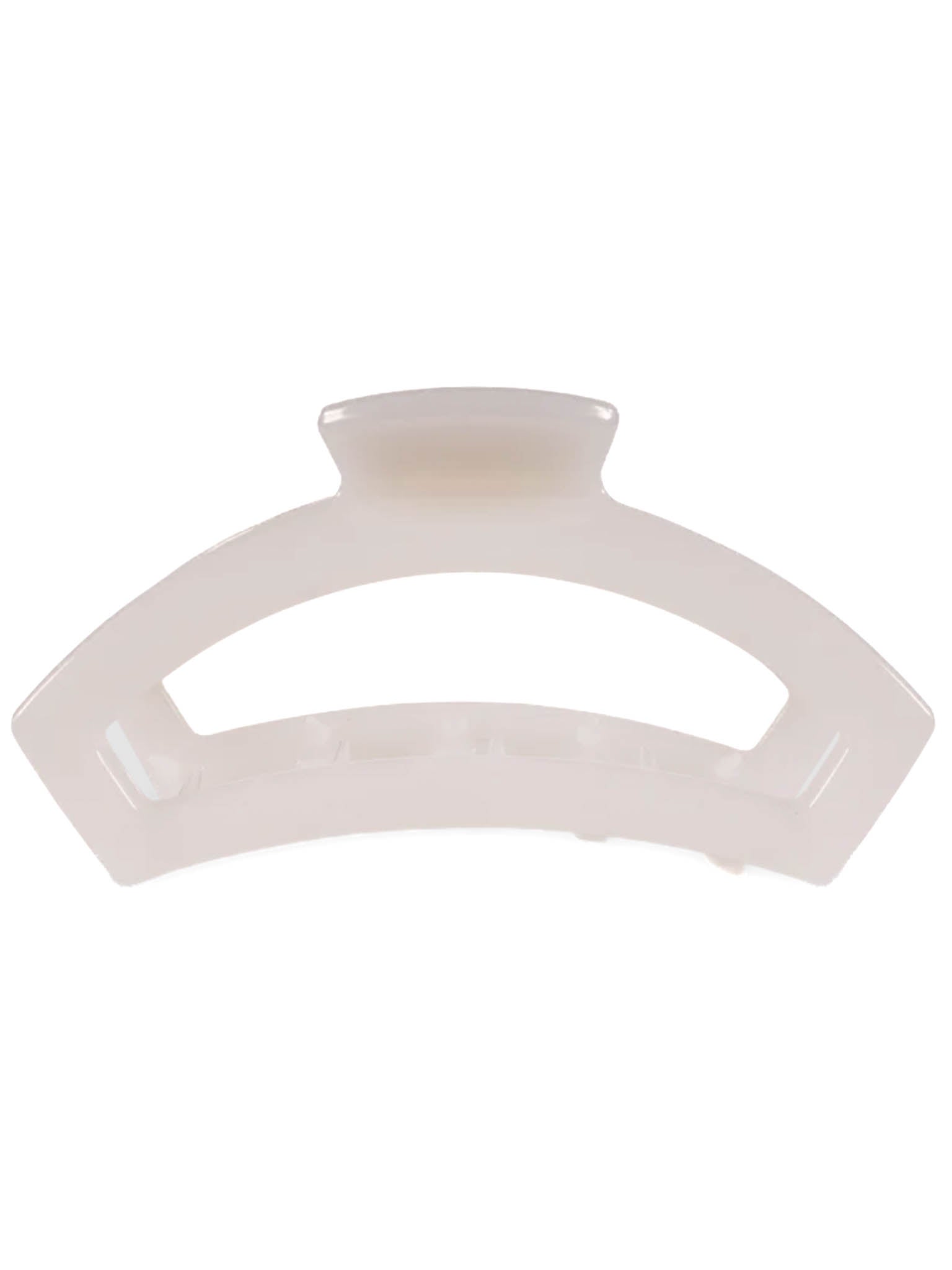 Teleties Open Coconut White Large Hair Clip