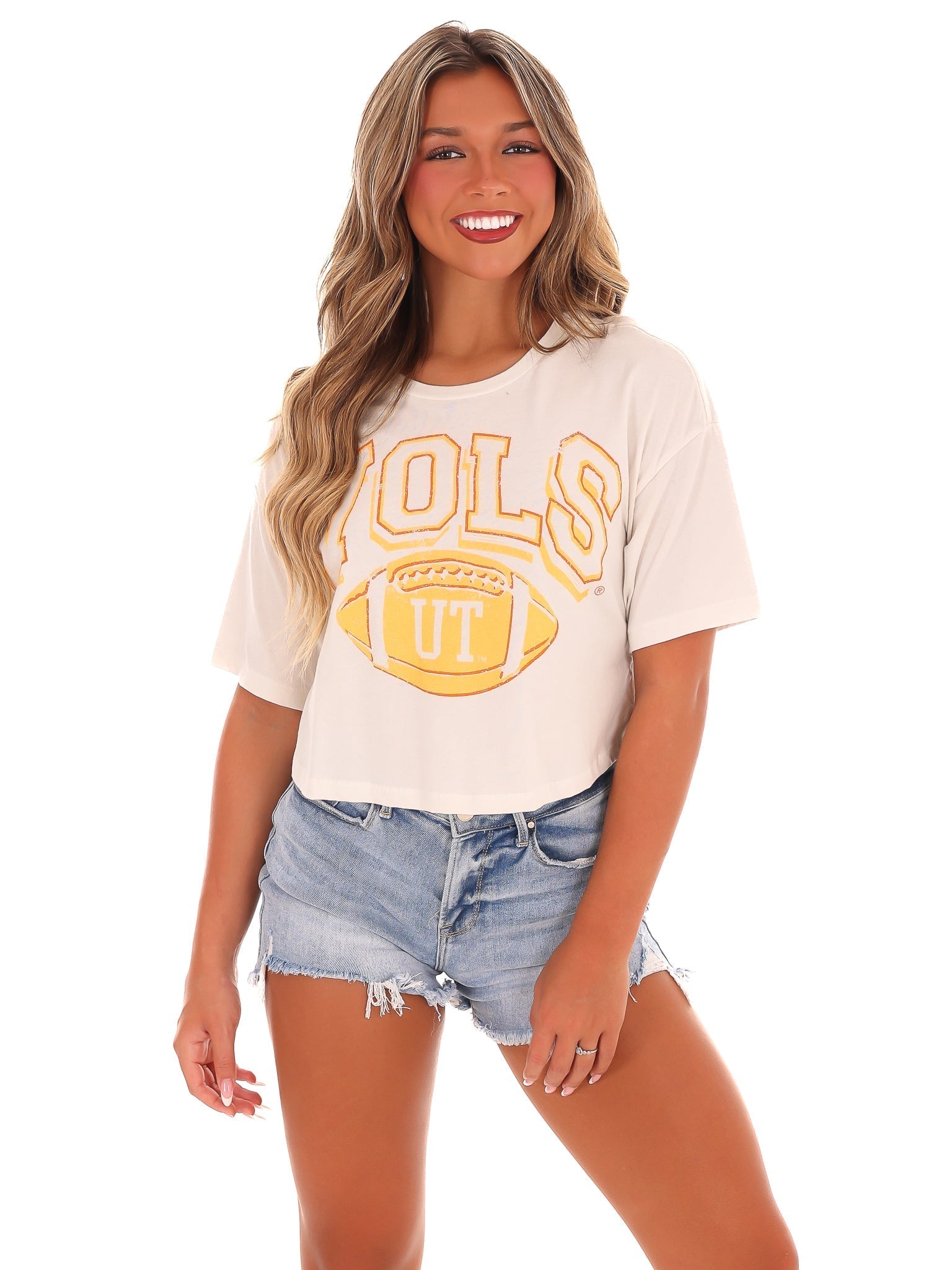 Vols Wonka Football Cropped Tee