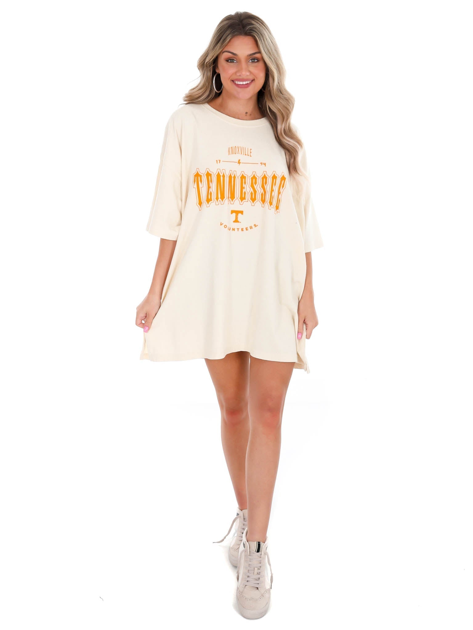 Tennessee Ivory Gridiron Oversized Tee