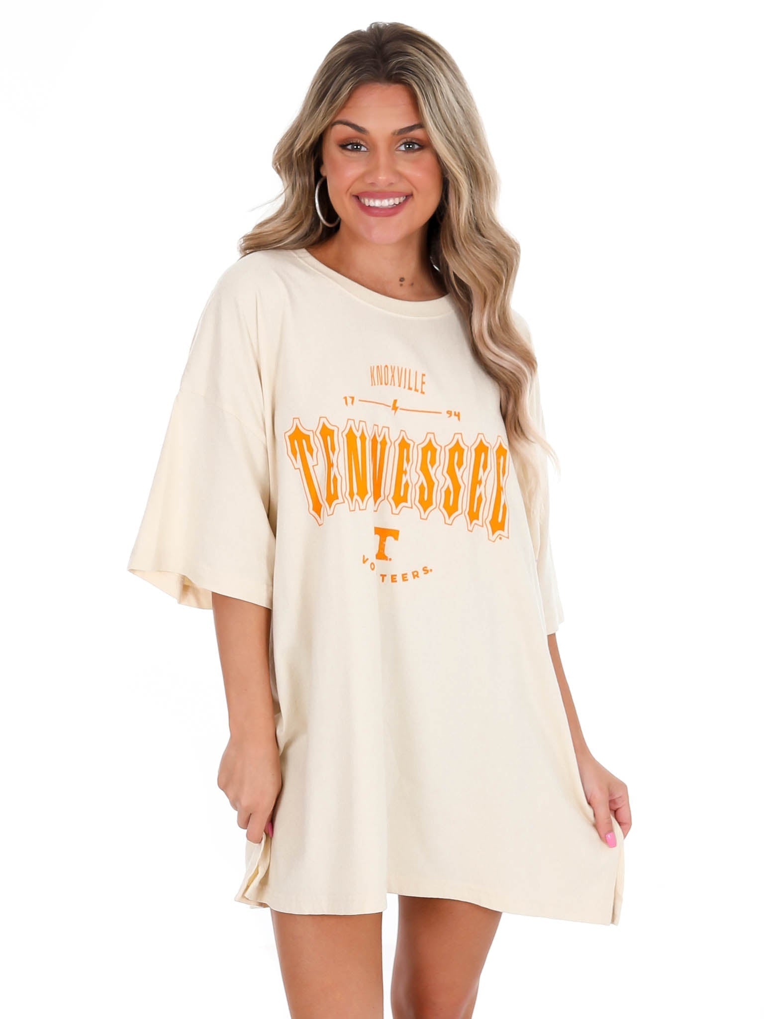 Tennessee Ivory Gridiron Oversized Tee