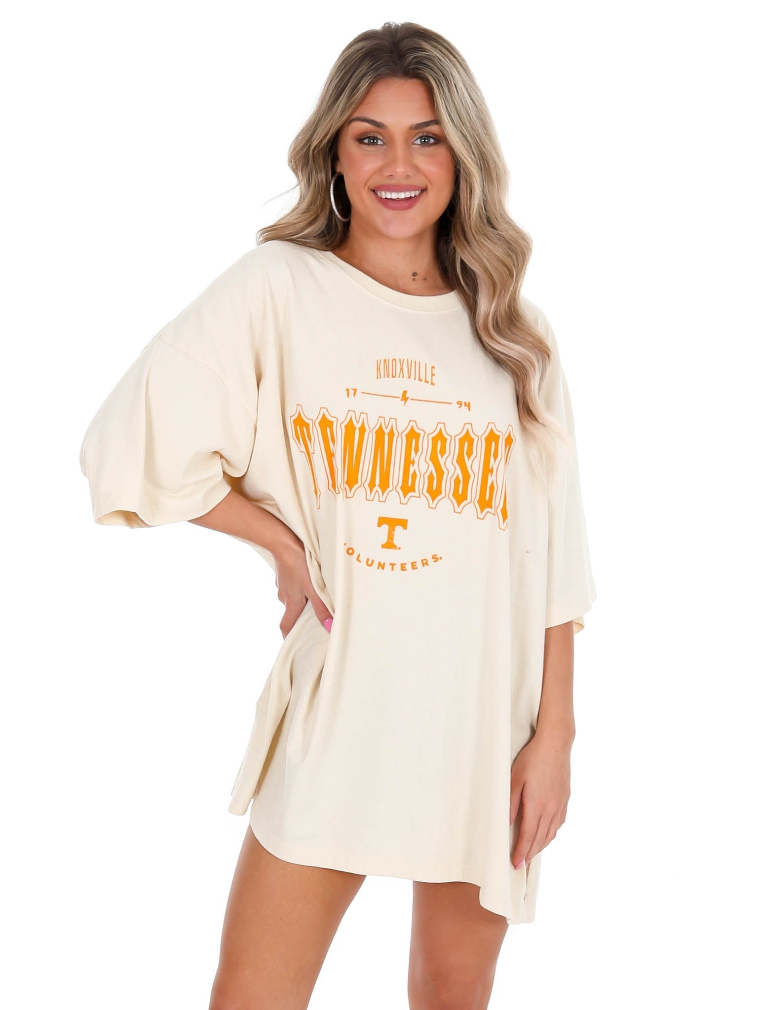 Tennessee Ivory Gridiron Oversized Tee