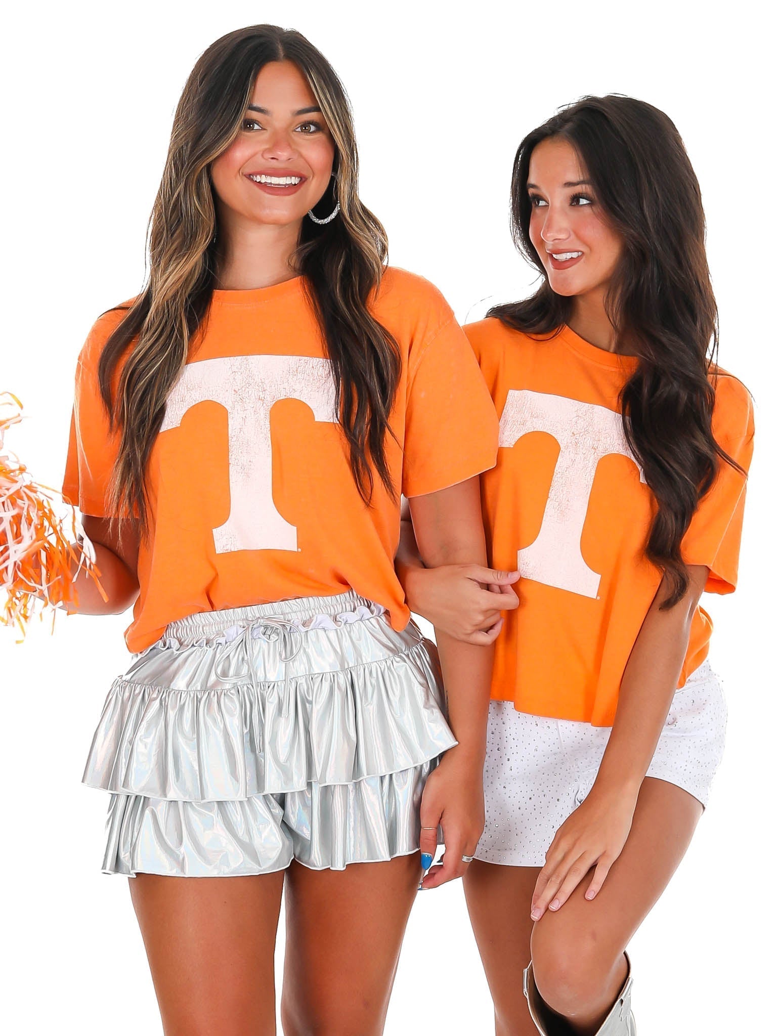 Tennessee Distressed Logo Crop Top