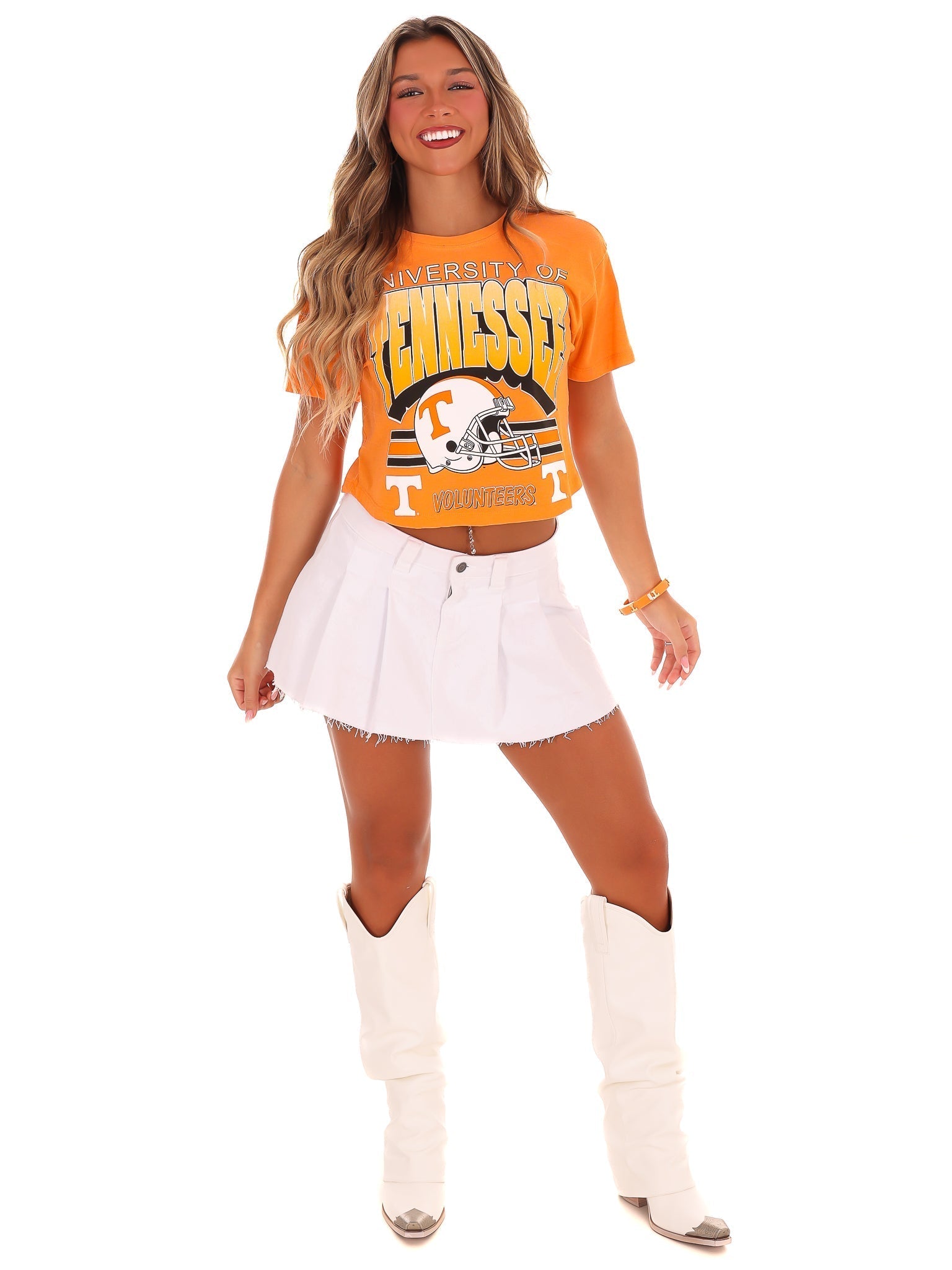 Tennessee Helmet Crop Top